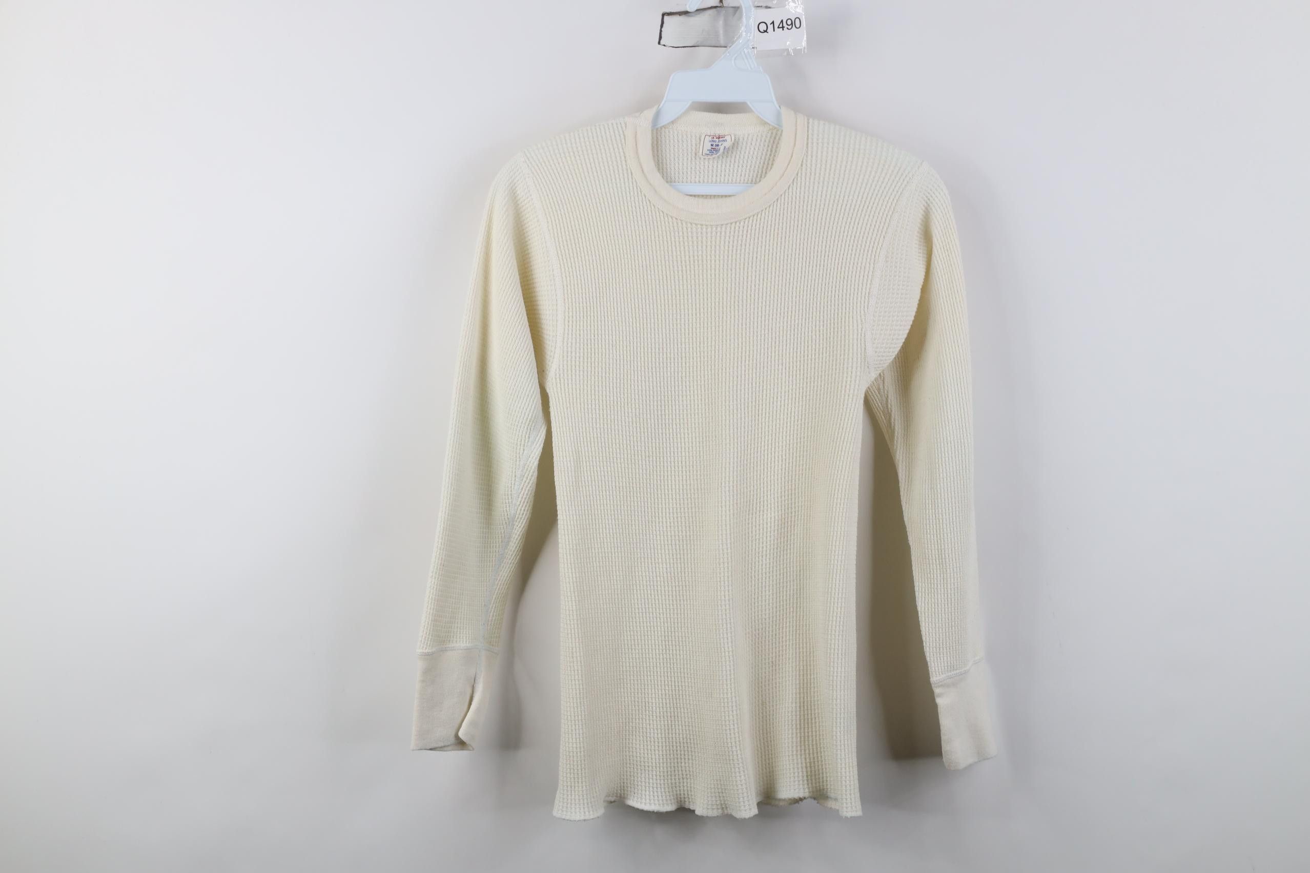 Vintage Vintage 70s Streetwear Waffle Knit Long Sleeve T-Shirt USA Size US M / EU 48-50 / 2 - 1 Thumbnail