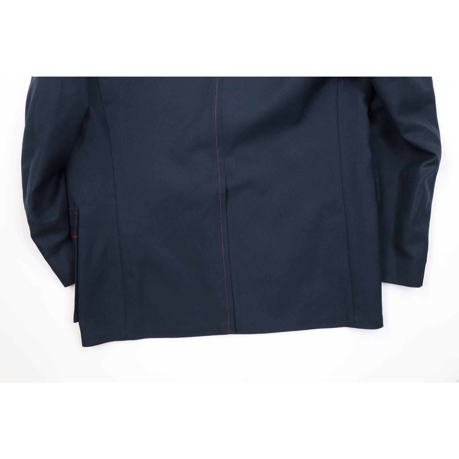 Vintage Vintage 70s Streetwear 2 Piece Suit Wedding Navy Blue Size 44R - 10 Thumbnail