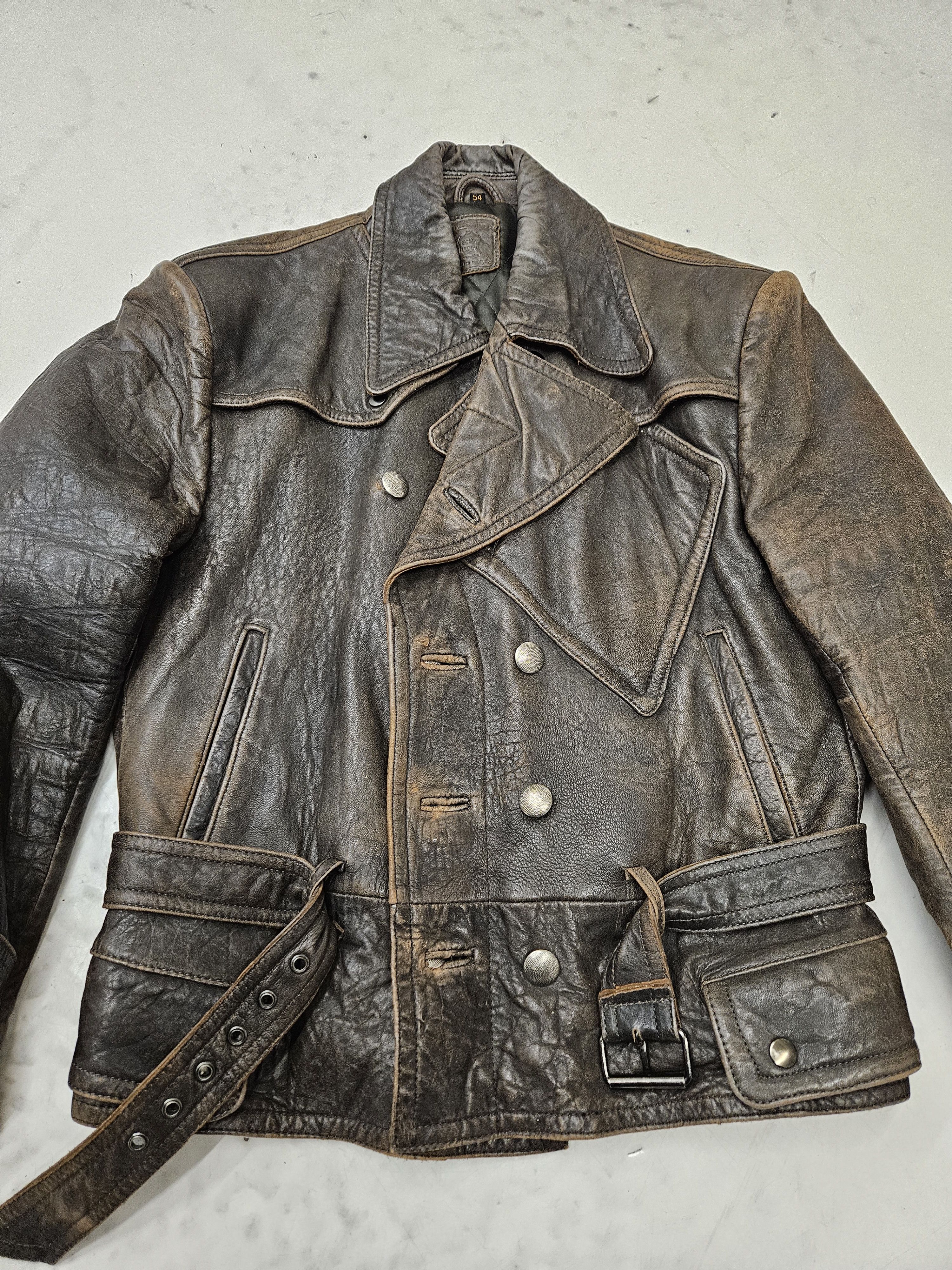 Genuine Leather Vintage Hein Gericke leather biker jacket Size US L / EU 52-54 / 3 - 9 Thumbnail