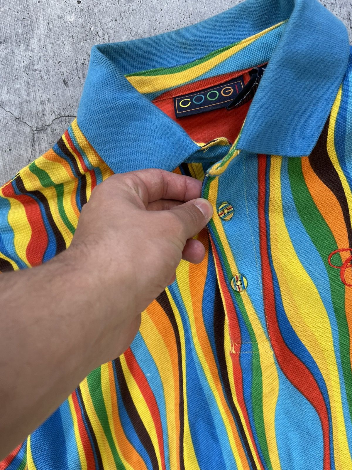 Coogi Mens Coogi Polo Long Sleeve Rugby Shirt Size M Size US M / EU 48-50 / 2 - 7 Thumbnail