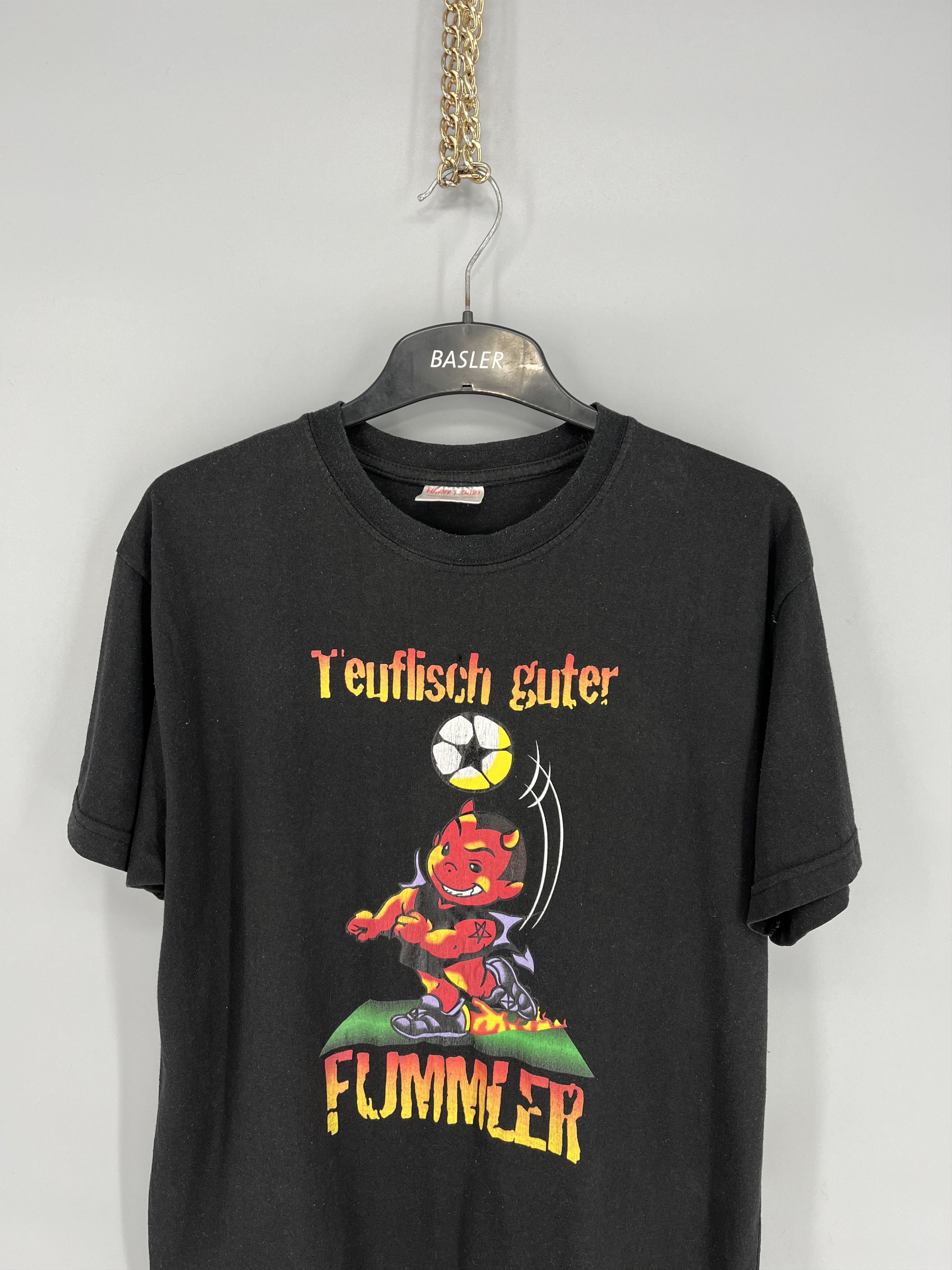 Vintage Vintage Y2K ADULT "teuflisch guter fummler" Art tee Size US M / EU 48-50 / 2 - 6 Thumbnail