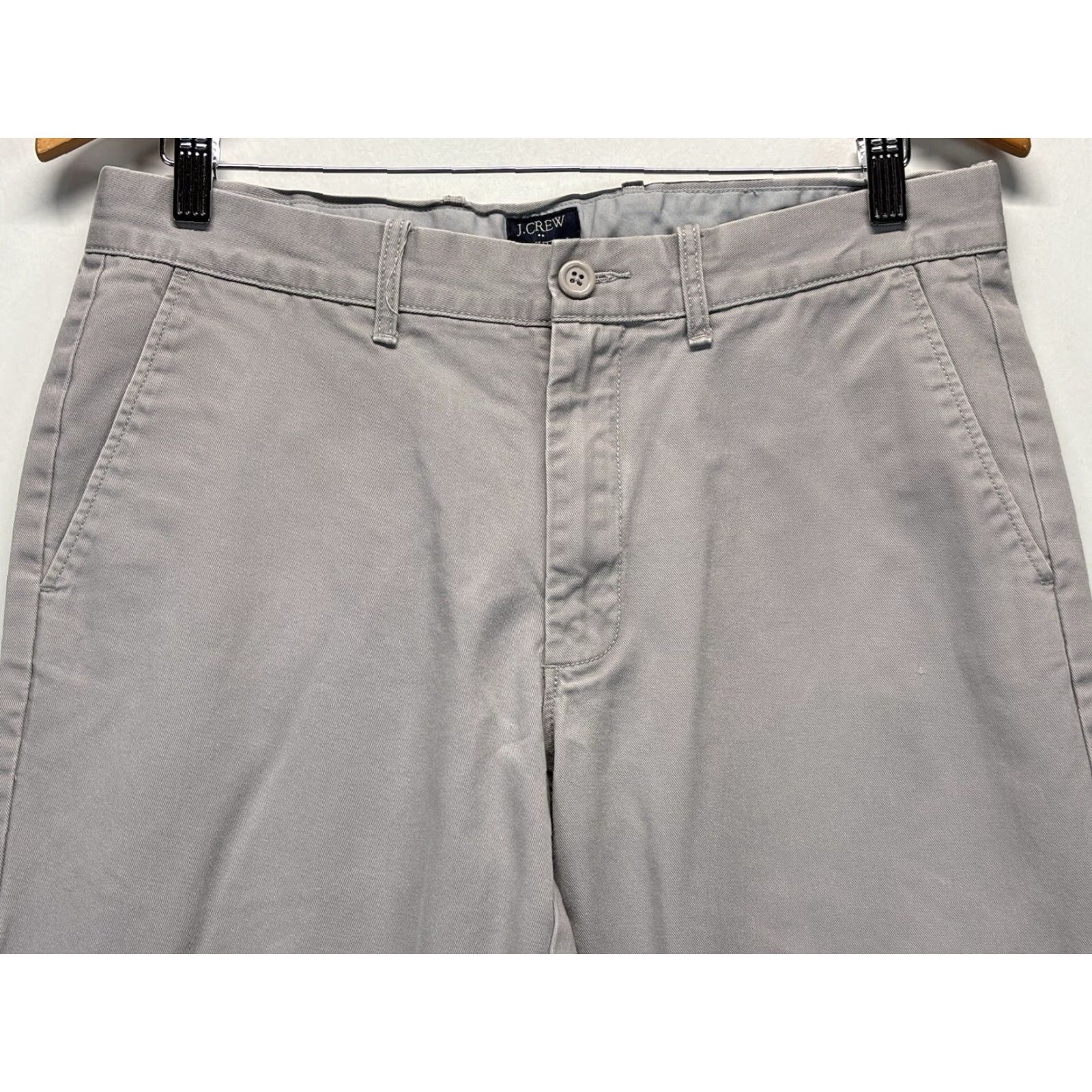 J.Crew J.CREW Chino Pants Shirt, Men, Size 32x32, Gray, Flat Front, Straight Leg, Regular, Casual Preppy, 90s/2000s? Wait no. Provide final: Size US 32 / EU 48 - 2 Thumbnail