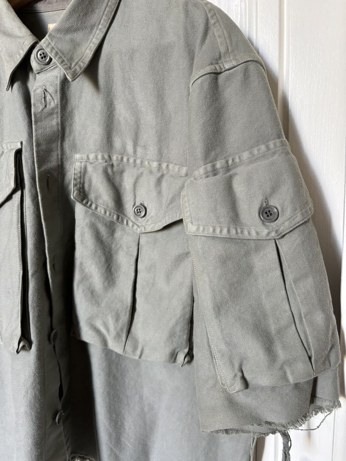 Dries Van Noten Dries Van Noten over dyed grey shirt Size US L / EU 52-54 / 3 - 5 Thumbnail