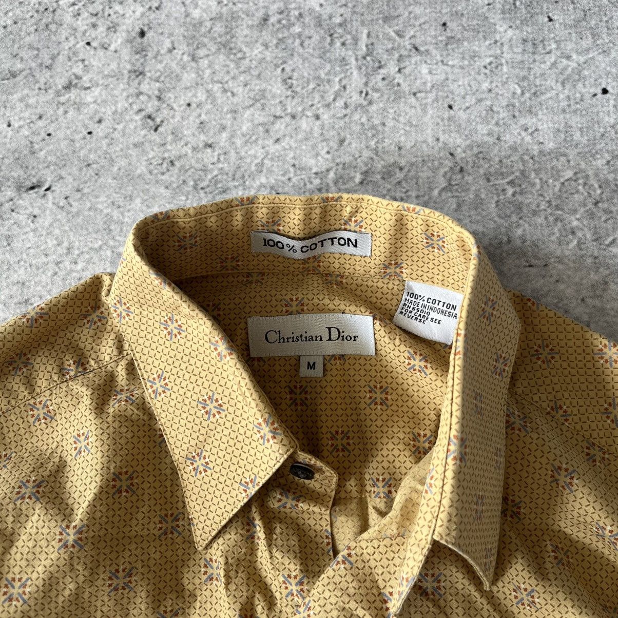 Christian Dior Monsieur × Vintage Vintage Christian Dior shirt pattern M cotton Size US M / EU 48-50 / 2 - 6 Thumbnail