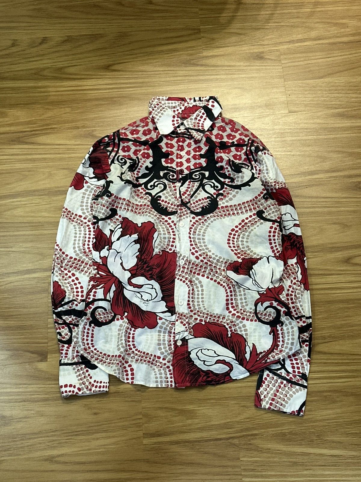 Just Cavalli Just Cavalli By Roberto Cavalli Printed Button Up Shirt Size US S / EU 44-46 / 1 - 4 Thumbnail