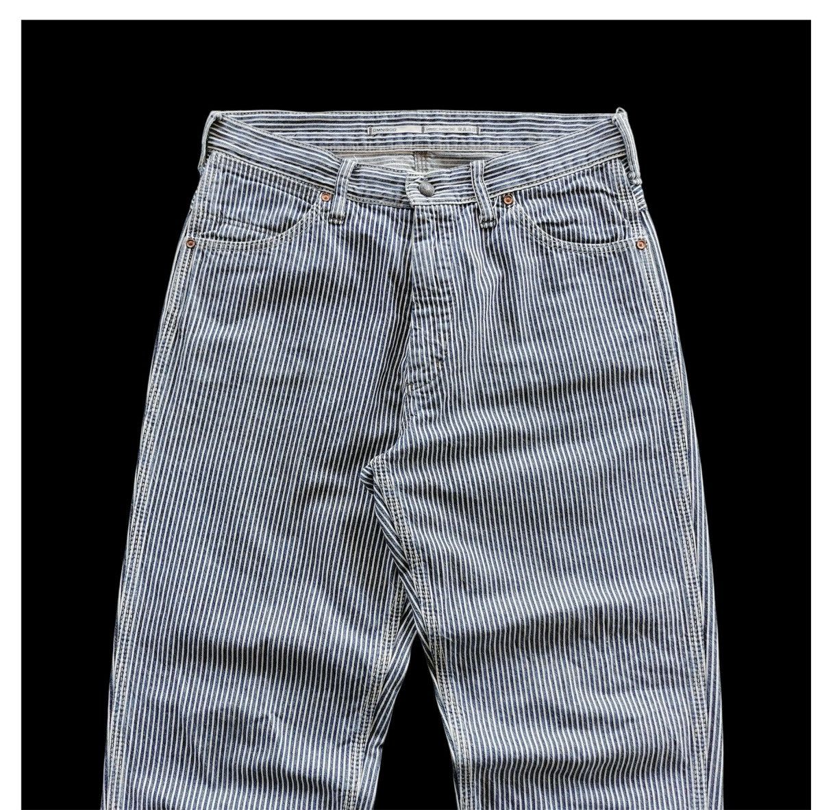 OMNIGOD Omnigod Japan Hickory Tapered Denim Ankle Jeans Size US 30 / EU 46 - 5 Thumbnail