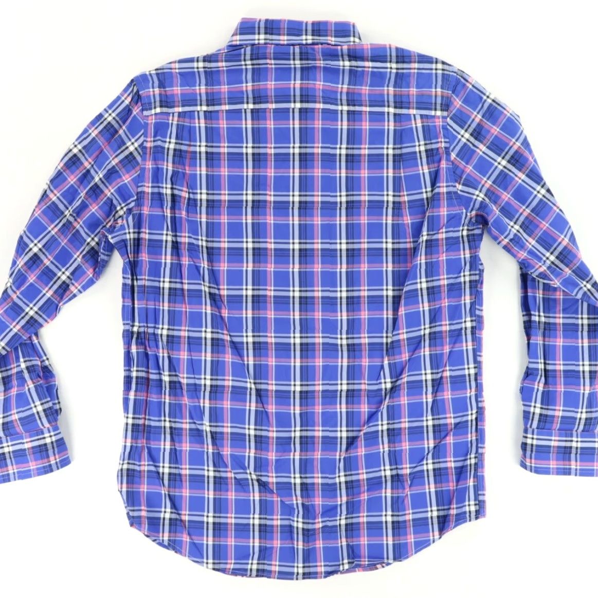 Chaps Chaps Shirt Indigo Plaid Nylon Performance Stretch Long Sleeve Button Down Men's M Size US M / EU 48-50 / 2 - 4 Thumbnail