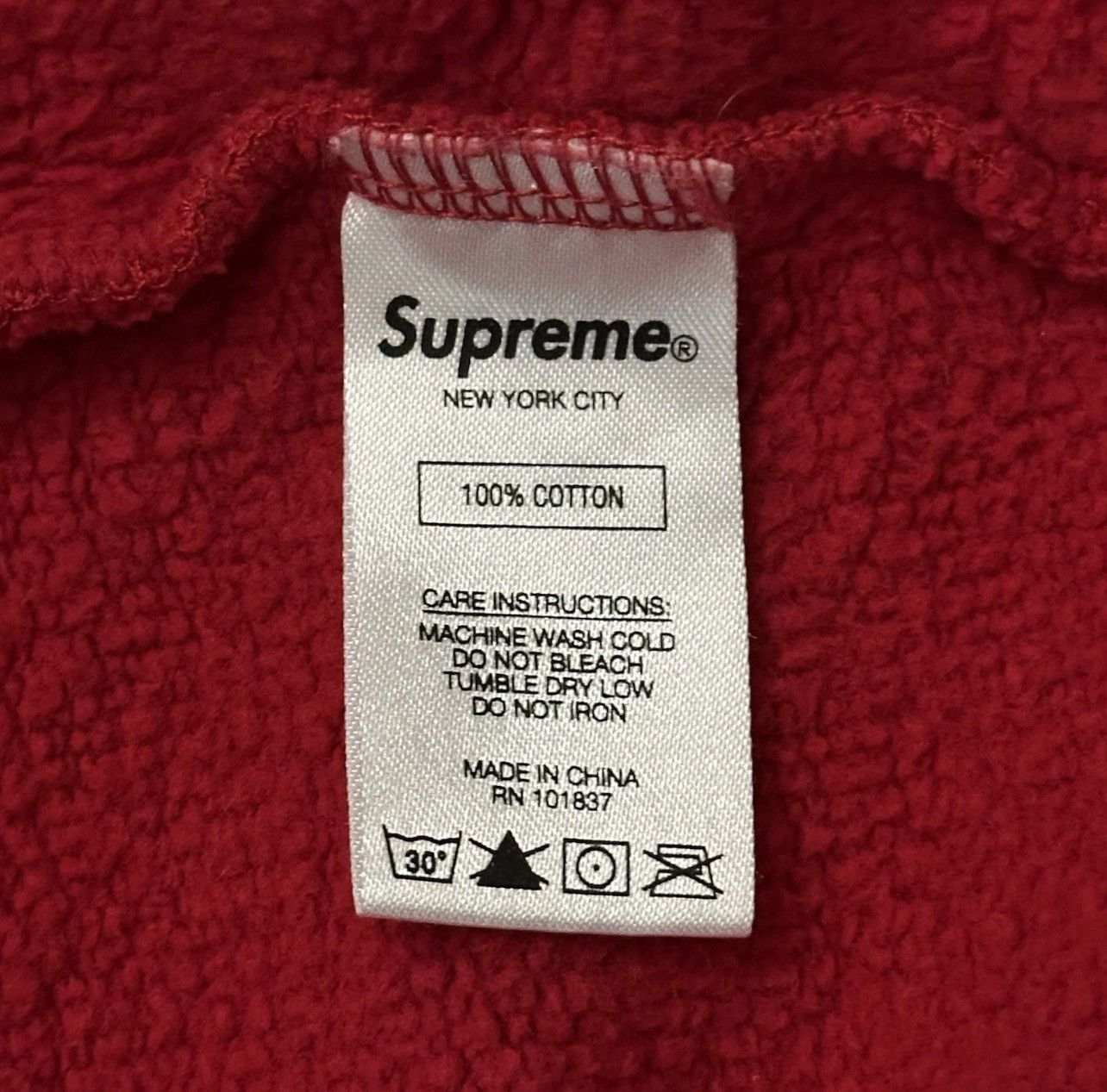 Supreme Supreme Zip Pouch Hooded Sweatshirt (SS19) Red Size Medium Size US M / EU 48-50 / 2 - 12 Thumbnail