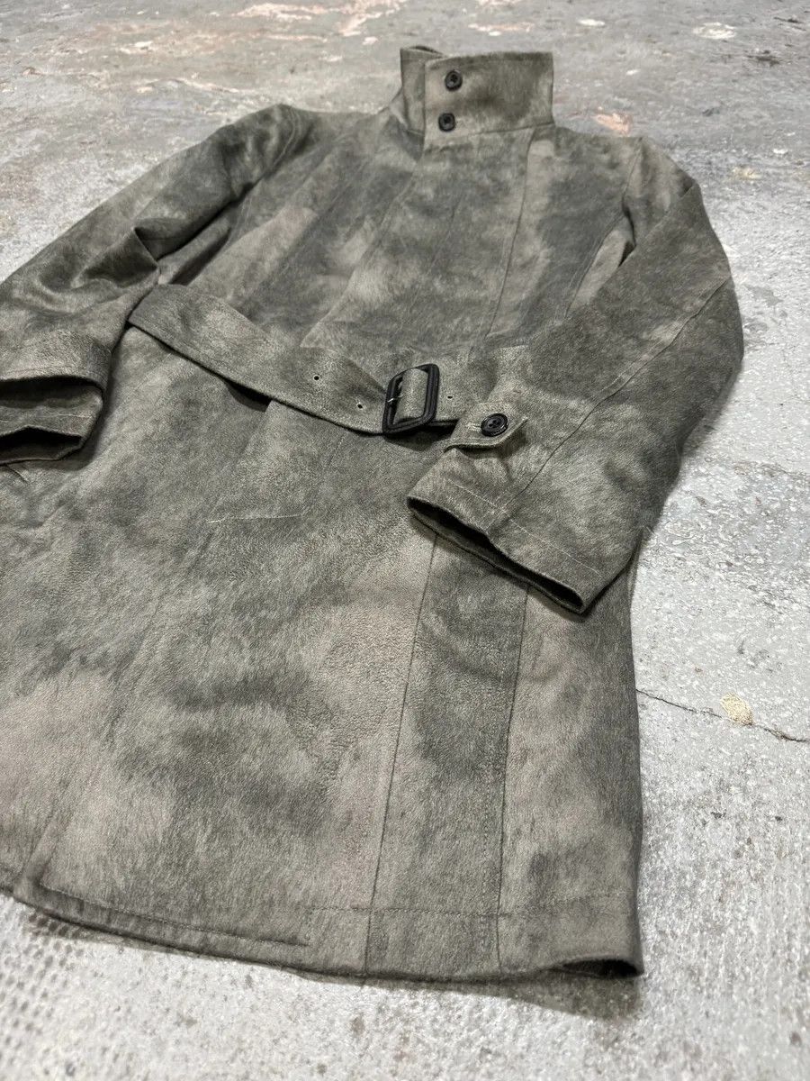 Tornado Mart × Vintage Tornado Mart Grey Suede Belted Trench Jacket Size US S / EU 44-46 / 1 - 11 Thumbnail