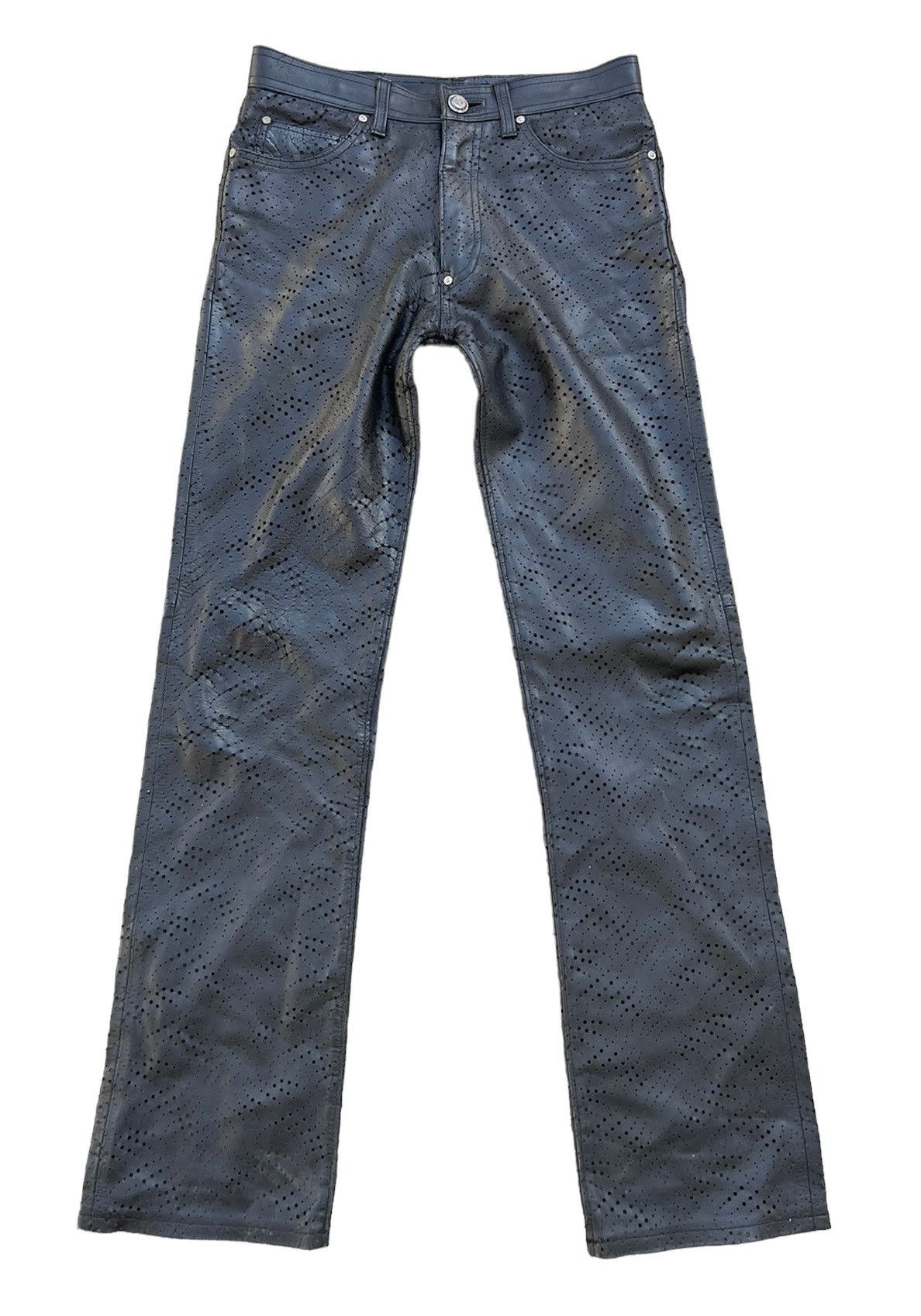 image of Obelisk Made In Japan Black Horse Leather Pant, Men's (Size 29)