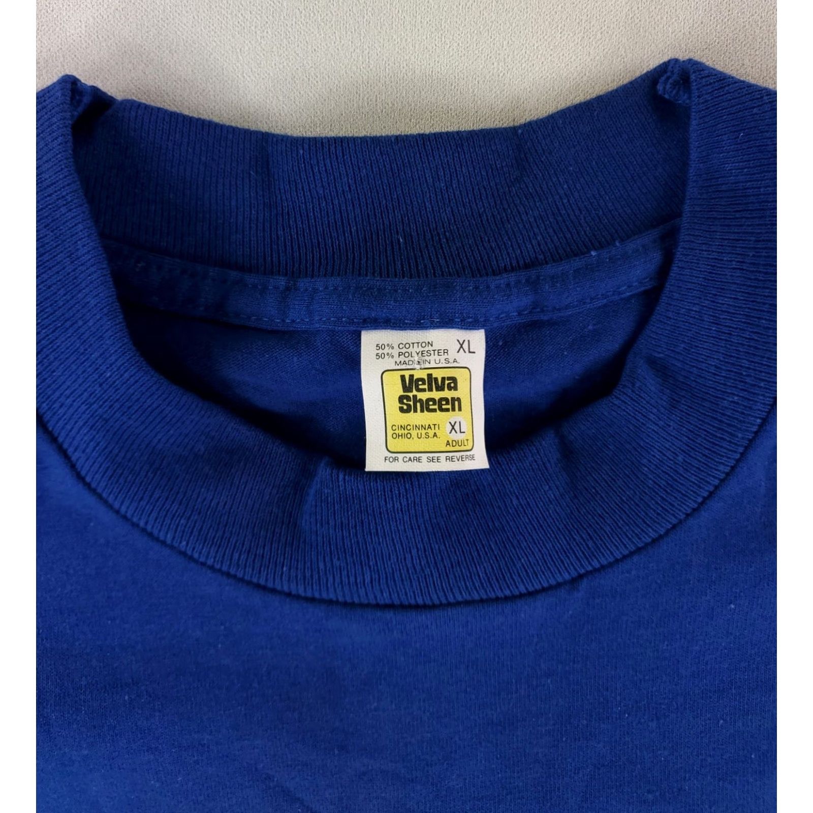 Disney VINTAGE Disney Mickey Mouse T Shirt VTG 80s Velva Sheen Florida Made USA Blue Mens XL Size US XL / EU 56 / 4 - 3 Thumbnail