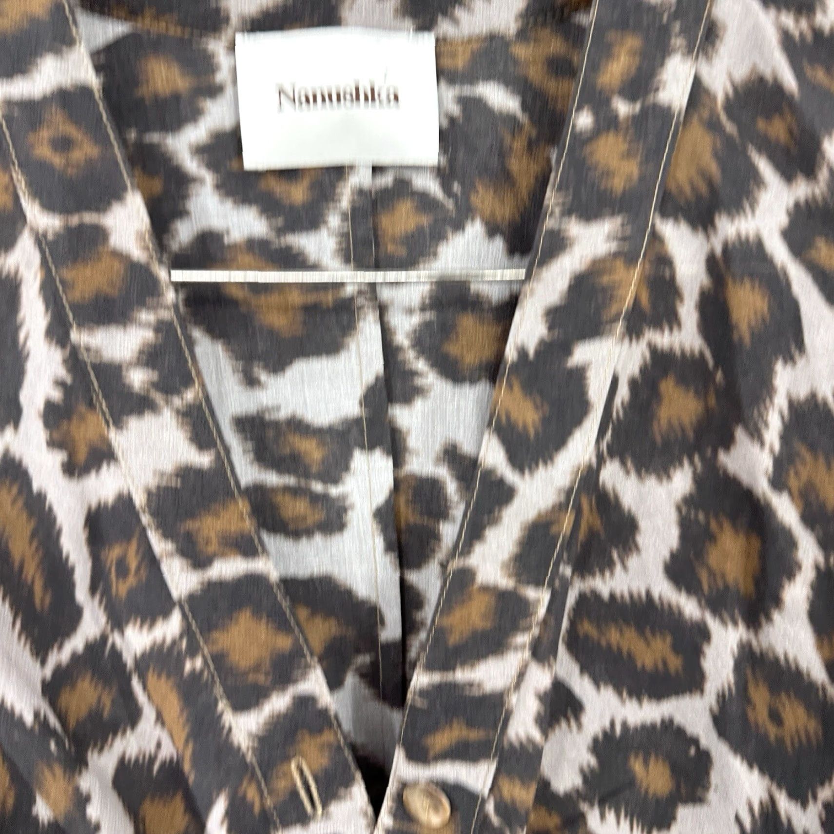 Nanushka Nanushka Johanna Dress Womens Small Leopard Mini Twist Capsule Quiet Luxury Size S / US 4 / IT 40 - 6 Thumbnail