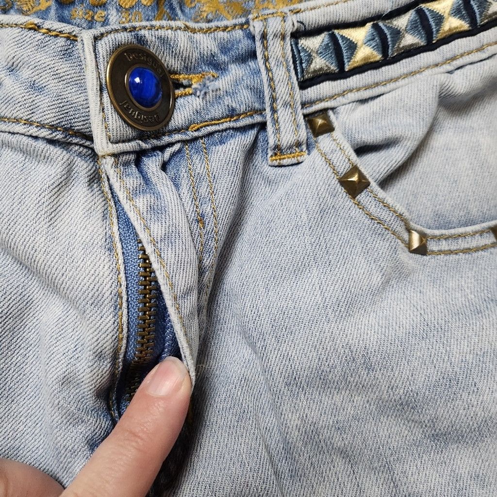 Desigual Desigual exotic jeans straight leg 30 Size 30" / US 8 / IT 44 - 4 Thumbnail