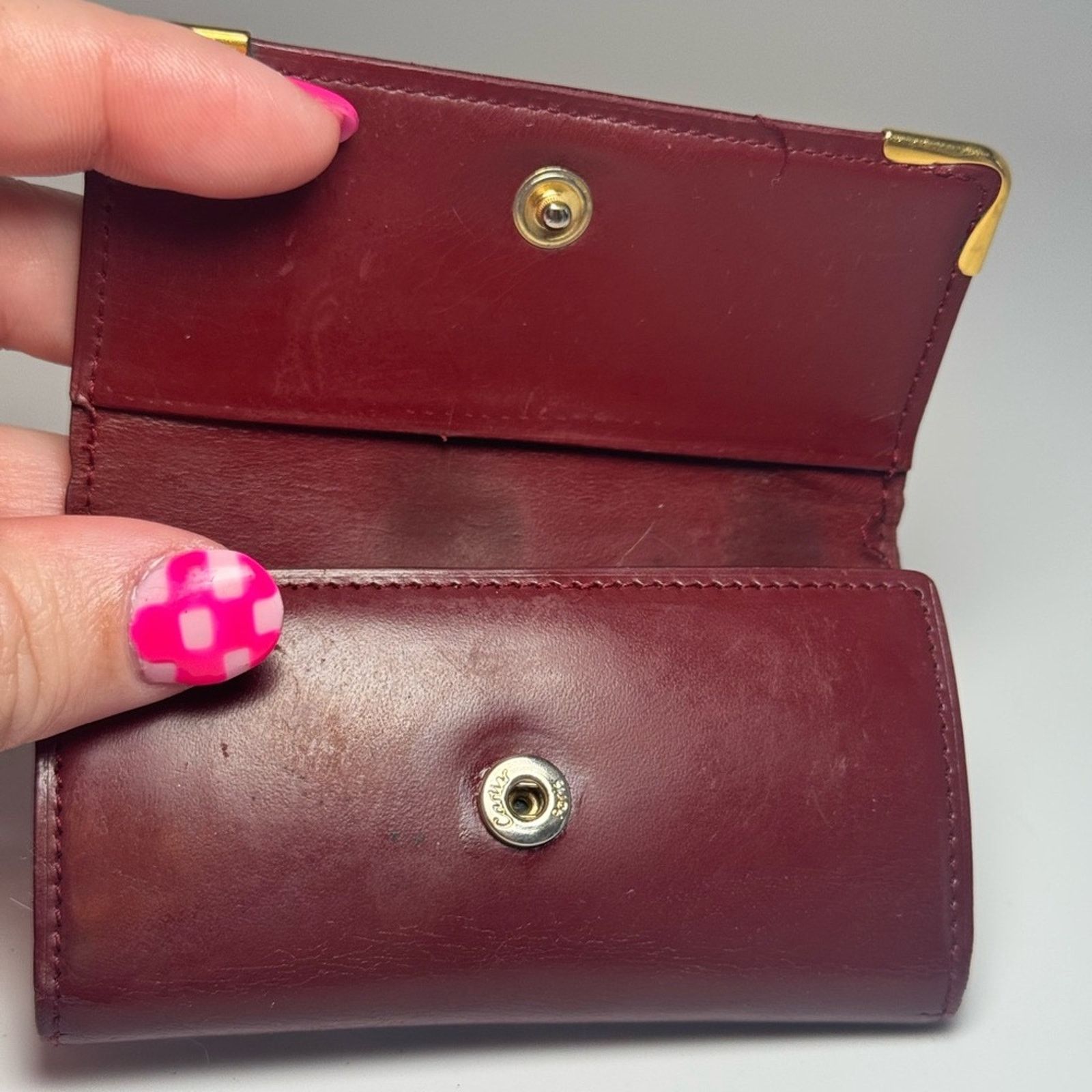 Cartier Cartier Burgundy Leather Unisex 4 Key Holder Size ONE SIZE - 9 Thumbnail