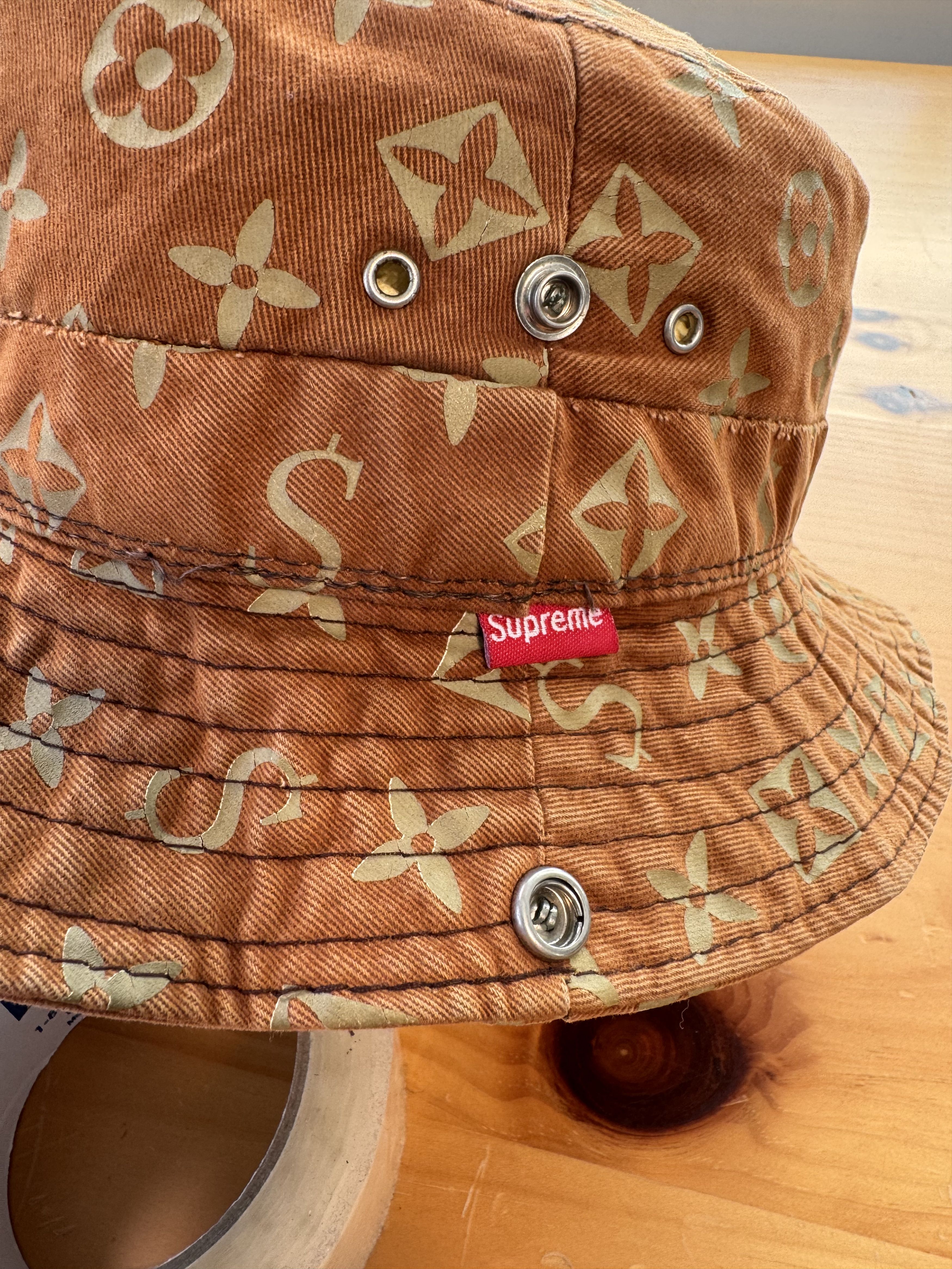 Supreme 2000's Supreme LV Louis Vuitton monogram Cease Bucket hat Size ONE SIZE - 2 Thumbnail