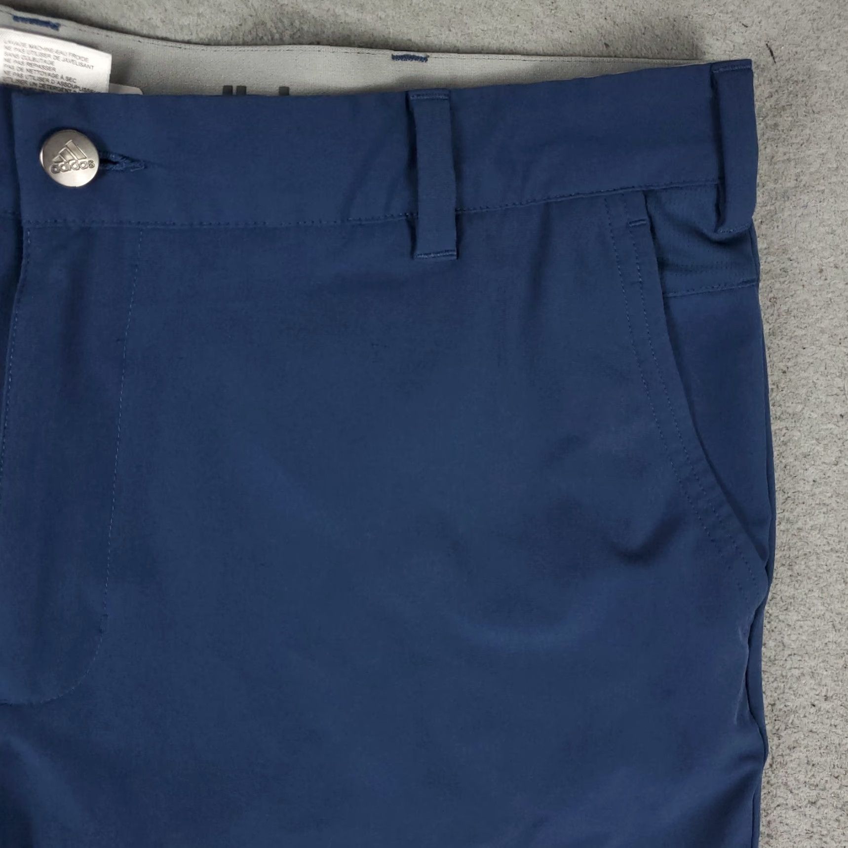 Adidas Adidas Shorts Mens 36 Blue Golf Casual Flat Front Chino Slash Pockets Size US 36 / EU 52 - 3 Thumbnail