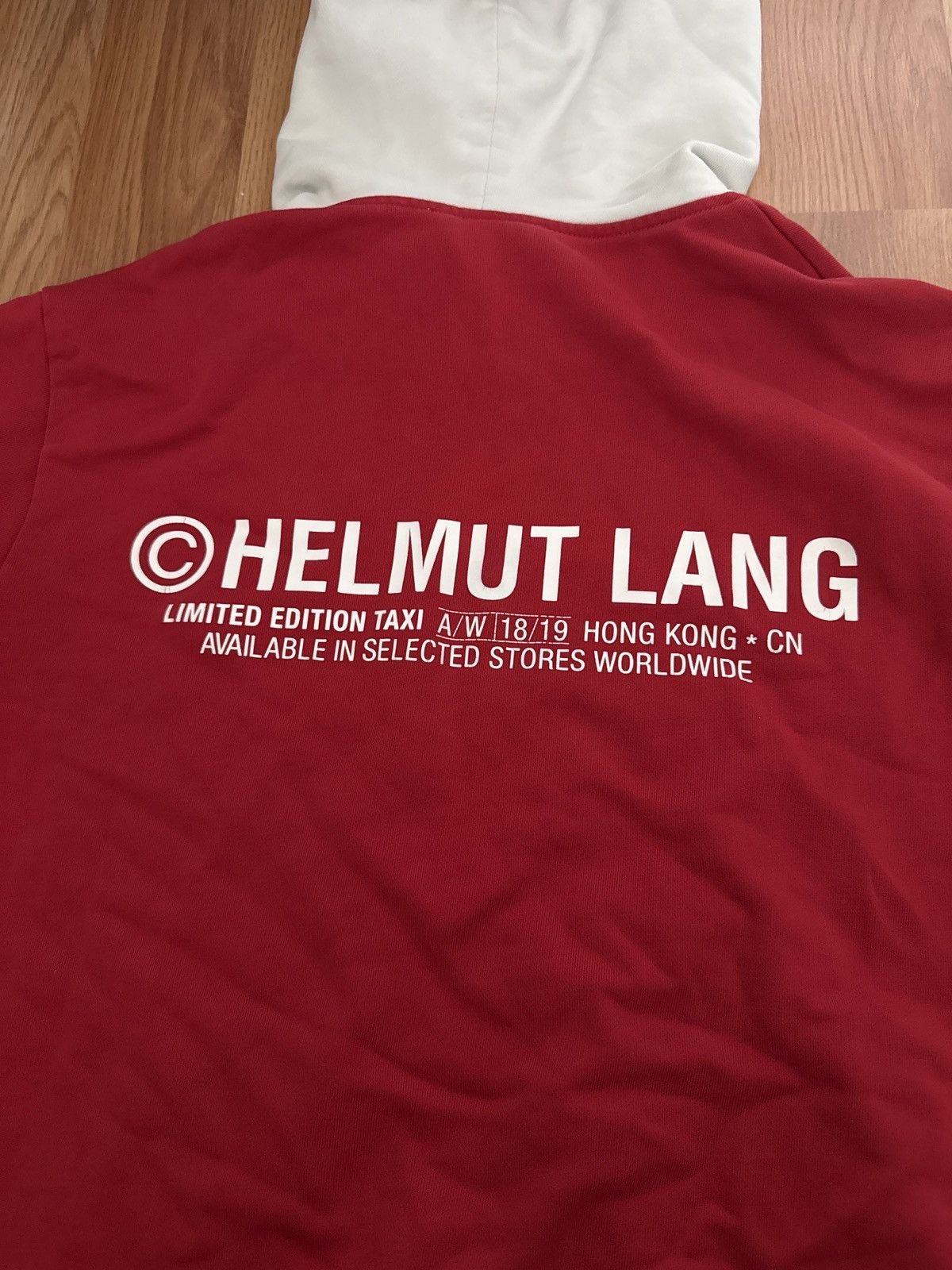 Helmut Lang Helmut Lang AW 18/19 Limited Edition Taxi Hoodie Red Size US L / EU 52-54 / 3 - 3 Thumbnail