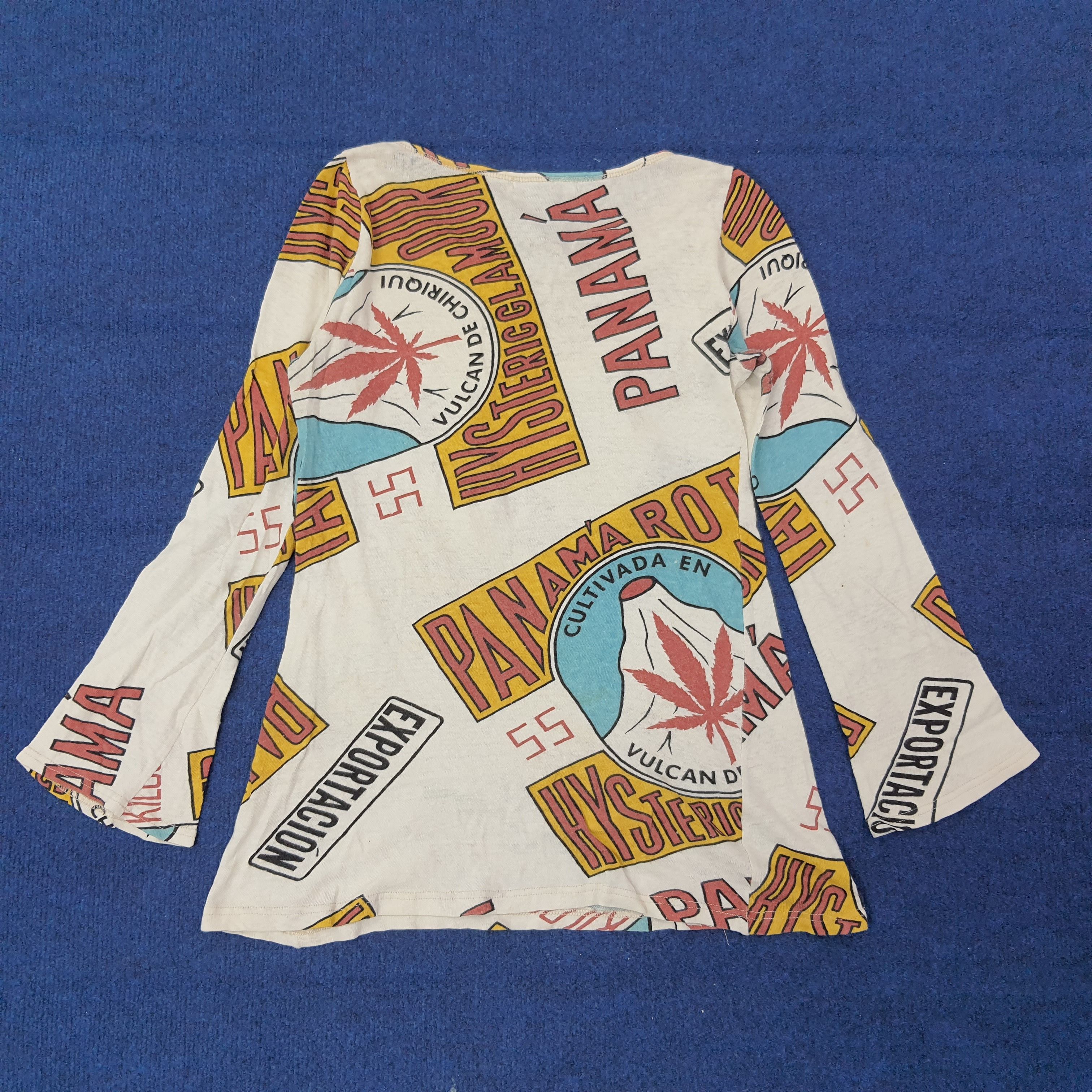 Hysteric Glamour Vintage Hysteric Glamour Panamaroja Button Tshirt C267N43 Size XS / US 0-2 / IT 36-38 - 3 Thumbnail
