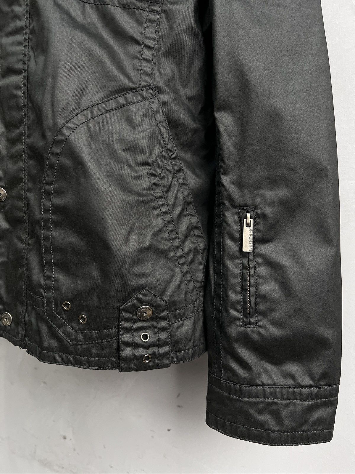 14th Addiction Hedi slimane style waxed zipper gothic avant garde jacket Size US M / EU 48-50 / 2 - 5 Thumbnail