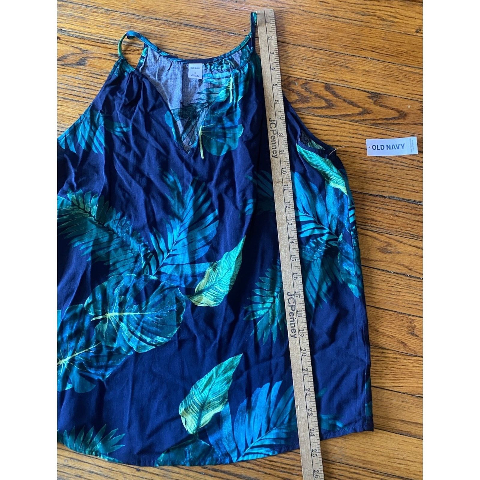 Old Navy NWT Old Navy Tropical Blue Tank Shirt Women’s S $25 Size S / US 4 / IT 40 - 6 Thumbnail