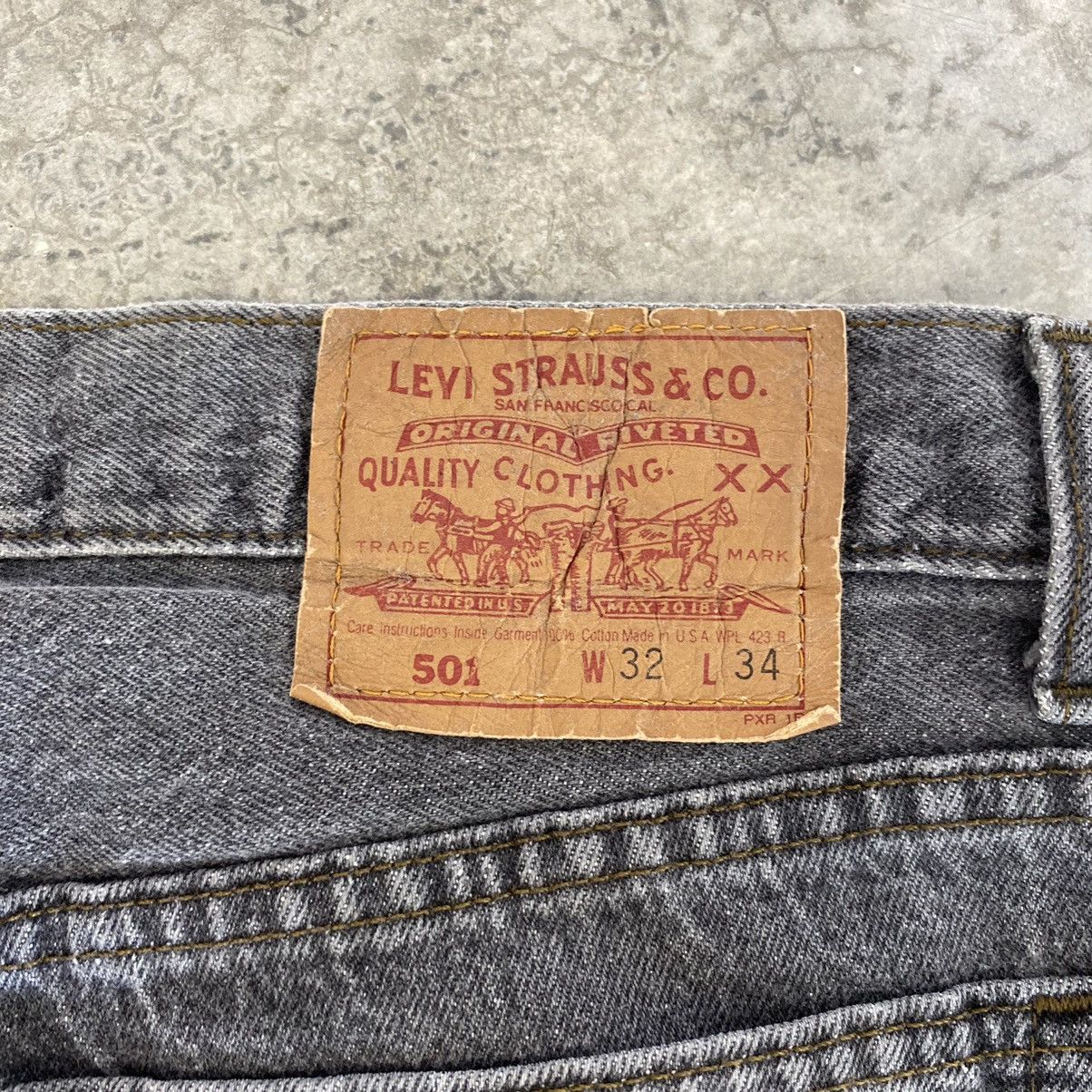 Levi's × Vintage Size 31x33.5 Vintage 1993 Levis 501 Ash Grey Jeans Size US 31 - 20 Thumbnail