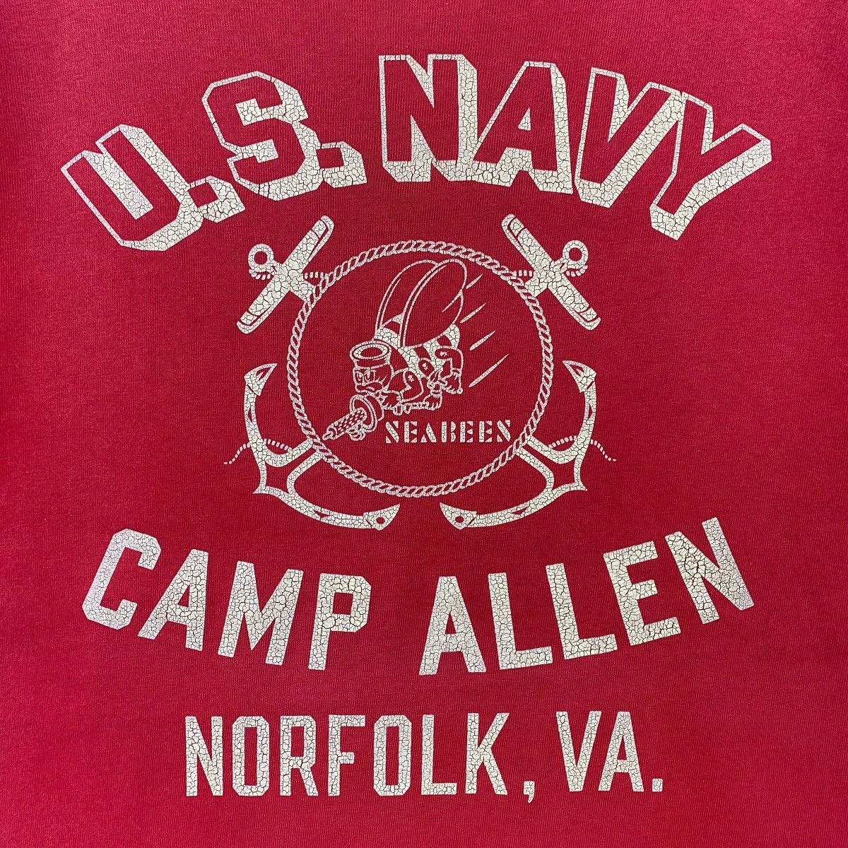 Buzz Rickson's × Vintage Vintage BUZZ RICKSON’S U.S navy seabees camp spellout tee Size US M / EU 48-50 / 2 - 7 Thumbnail