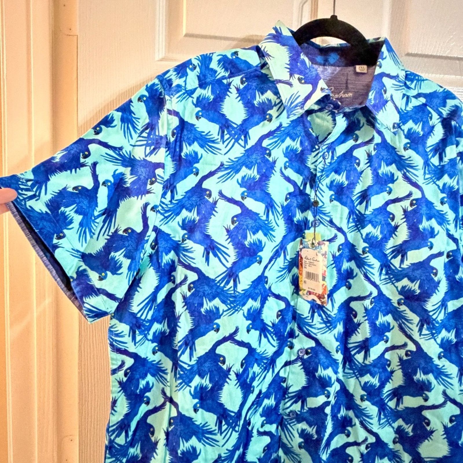 Robert Graham Robert Graham Parrot Shirt NWT Size 2XL Tropical Statement Size US XXL / EU 58 / 5 - 2 Thumbnail