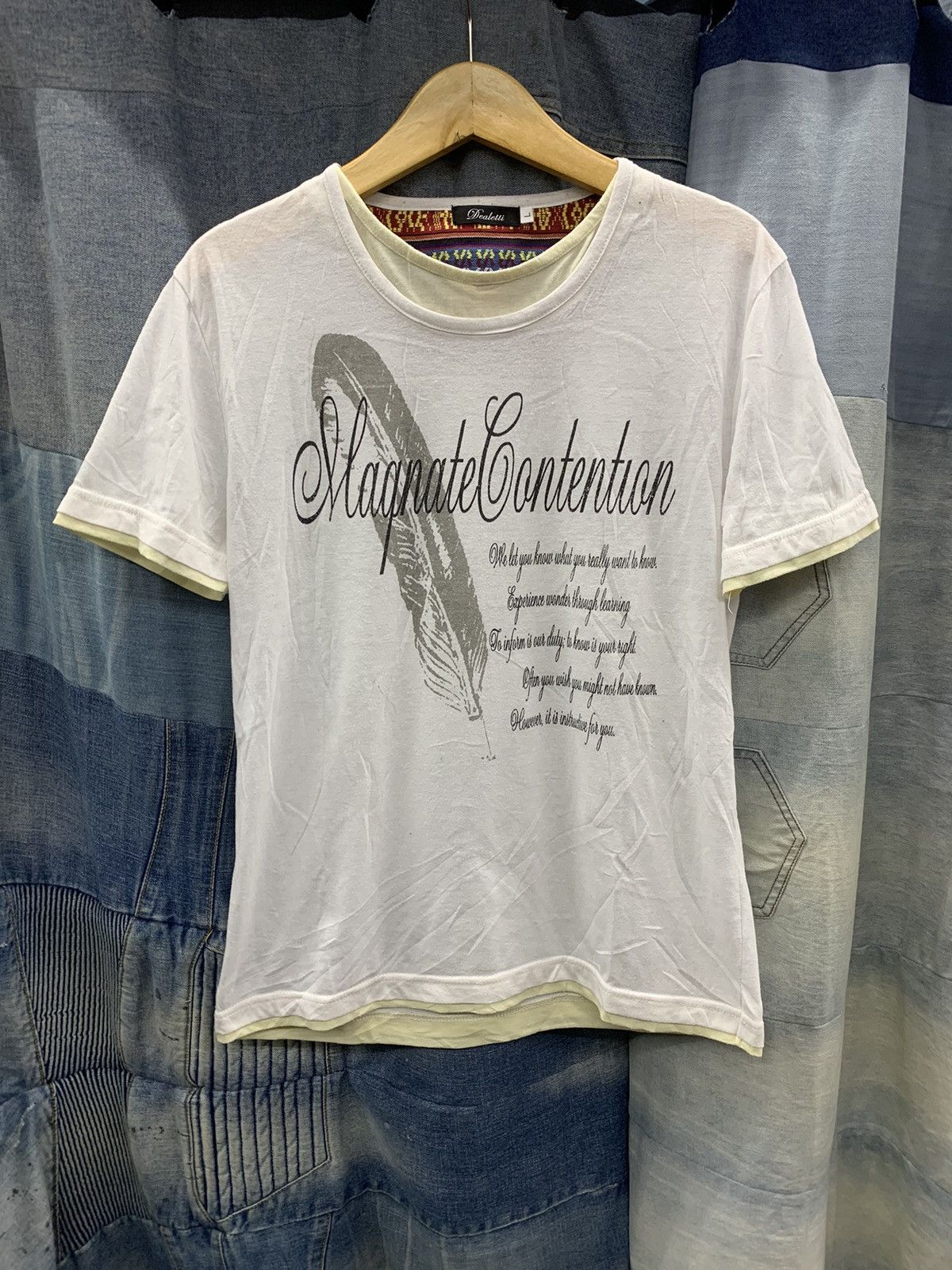 Hysteric Glamour × If Six Was Nine × Japanese Brand Dealetti double layers qoute style Size US M / EU 48-50 / 2 - 1 Thumbnail