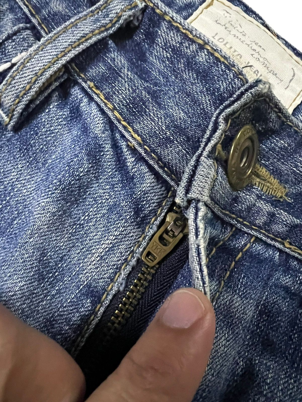 If Six Was Nine Lolita By Concert Club Washed Distress Jean Size US 31 - 11 Thumbnail