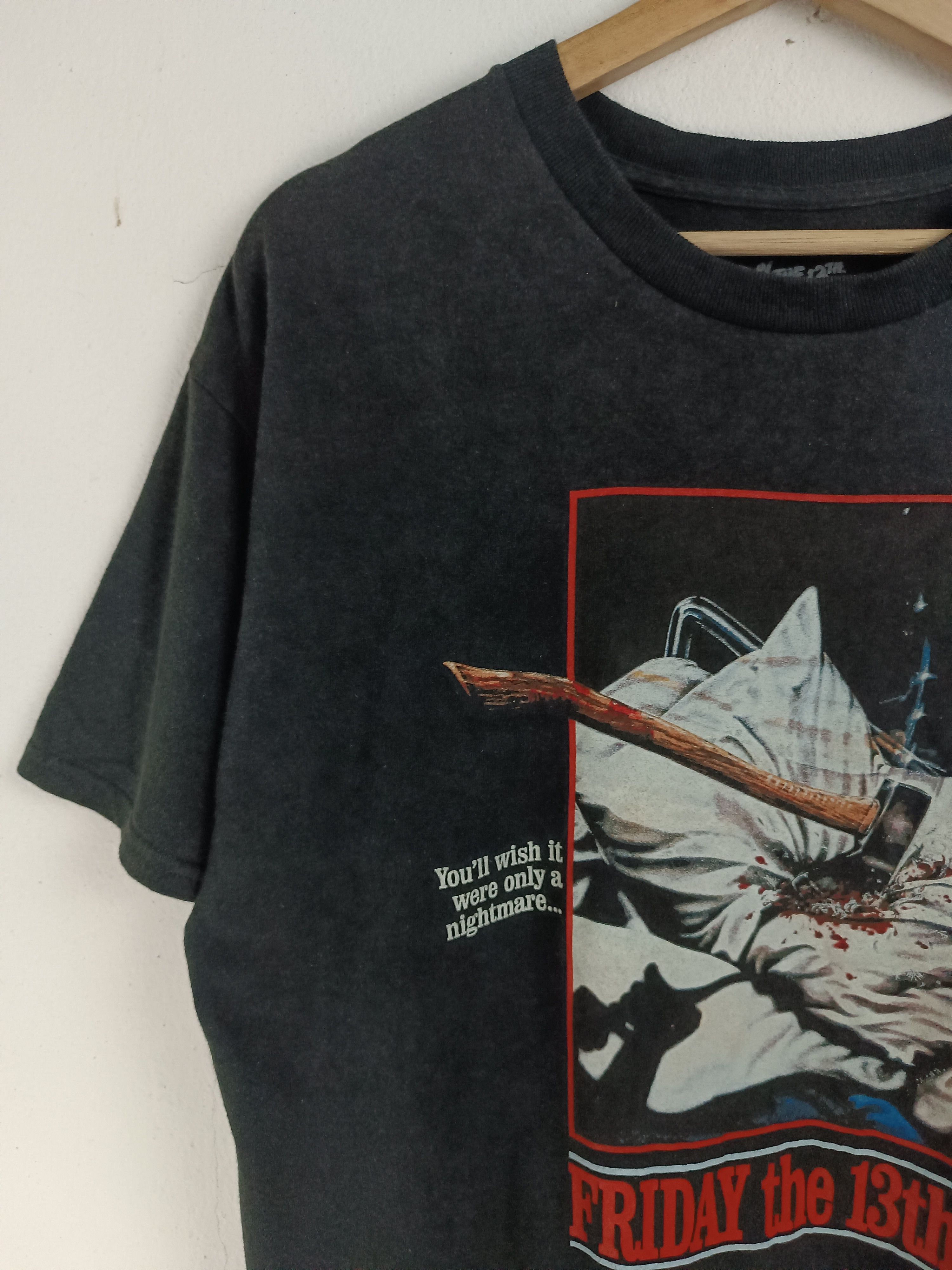 Vintage VINTAGE FRIDAY THE 12TH MOVIE HORROR KRUEGER SCARY TEE Size US L / EU 52-54 / 3 - 5 Thumbnail