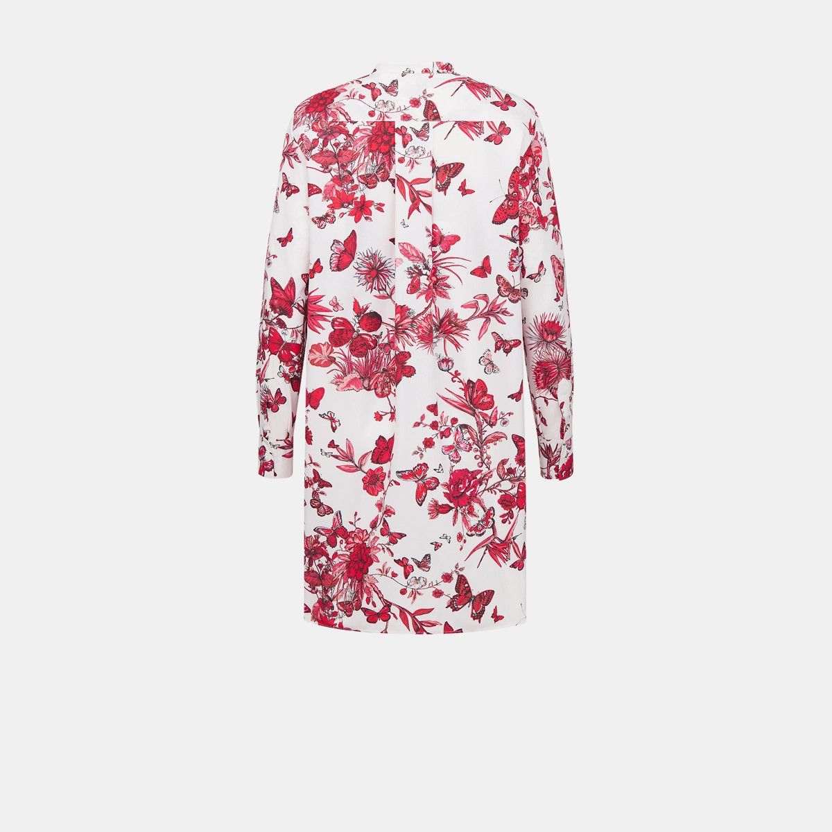 Dior o1bcso1str0225 Long Blouse in White/Red Size S / US 4 / IT 40 - 2 Thumbnail