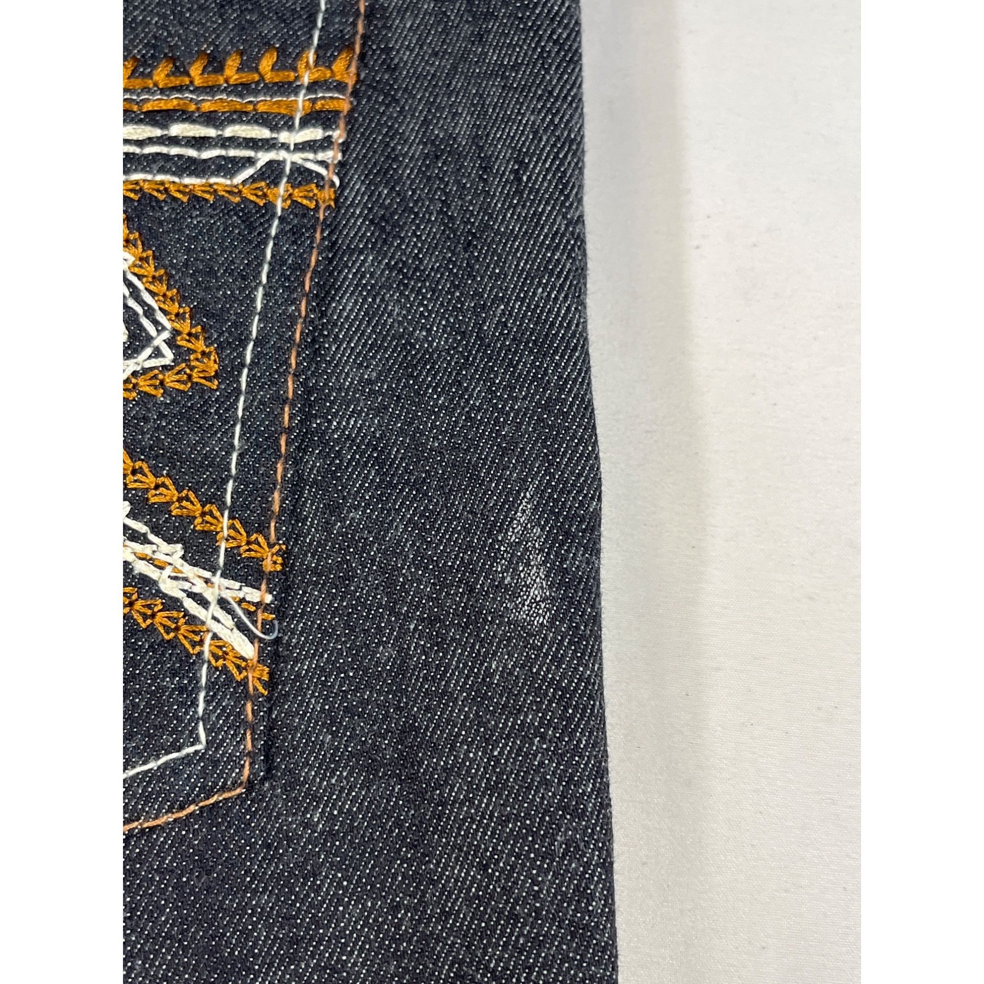 Other Q By Qruel Mens Dark Blue Straight Leg Jeans Size 38 SKU 656 Size US 38 / EU 54 - 7 Thumbnail