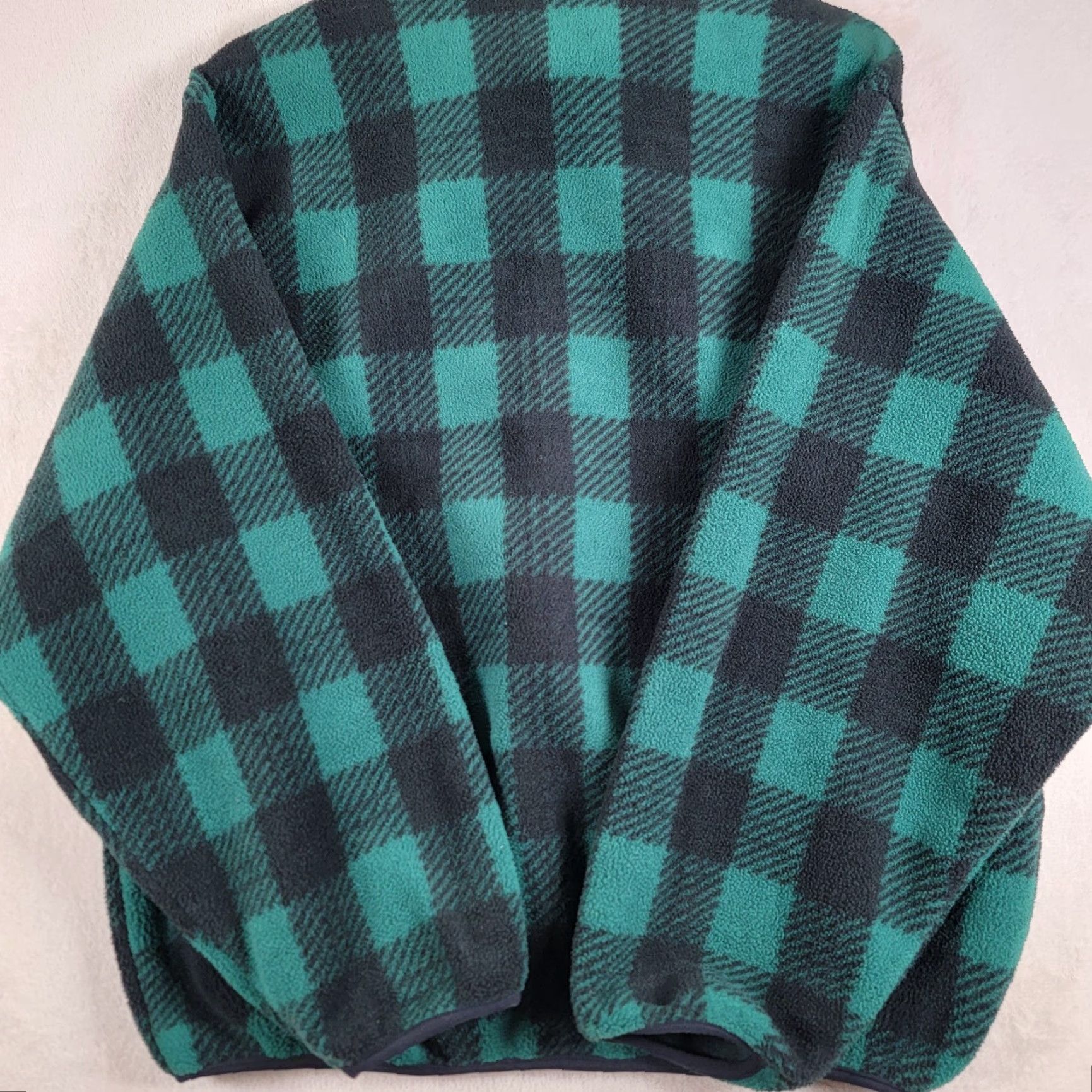 Architect VINTAGE Architect Sweatshirt Shirt Large Mens Green Black Checkered 90s Wool Rich 1/4 Zip Pockets Fleece Size US L / EU 52-54 / 3 - 4 Thumbnail