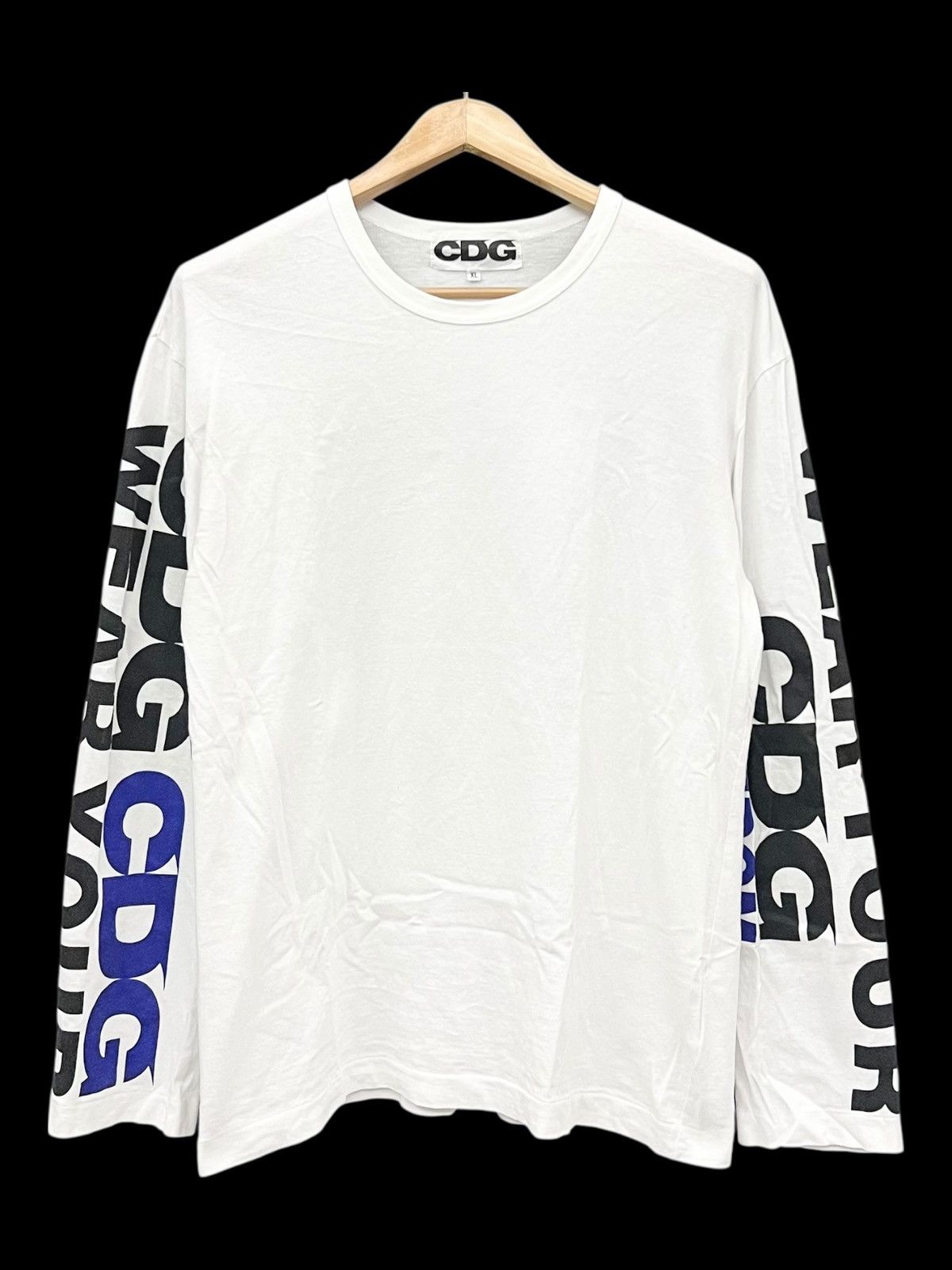 Comme des Garcons Comme des Garçons (CDG) Long Sleeve Logo Print T ...