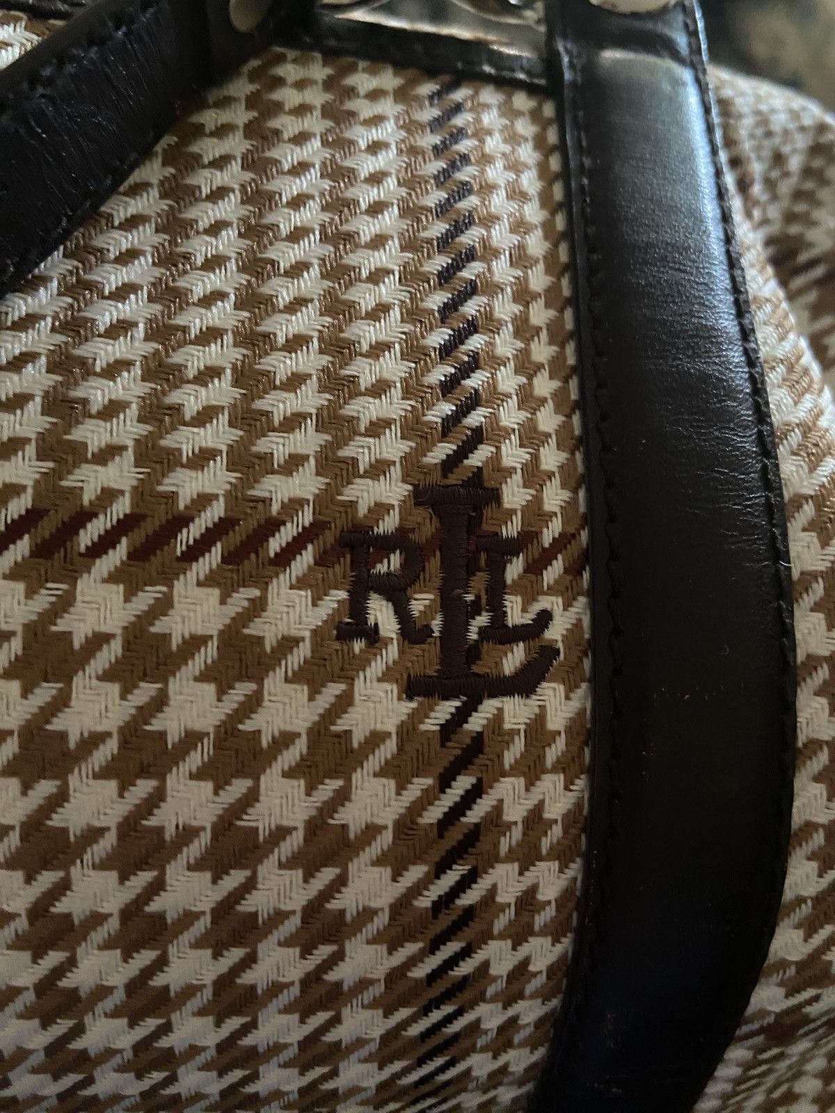 Other × Ralph Lauren Must-Have Lauren Ralph Lauren Houndstooth Plaid Bucket Tote Size ONE SIZE - 11 Thumbnail