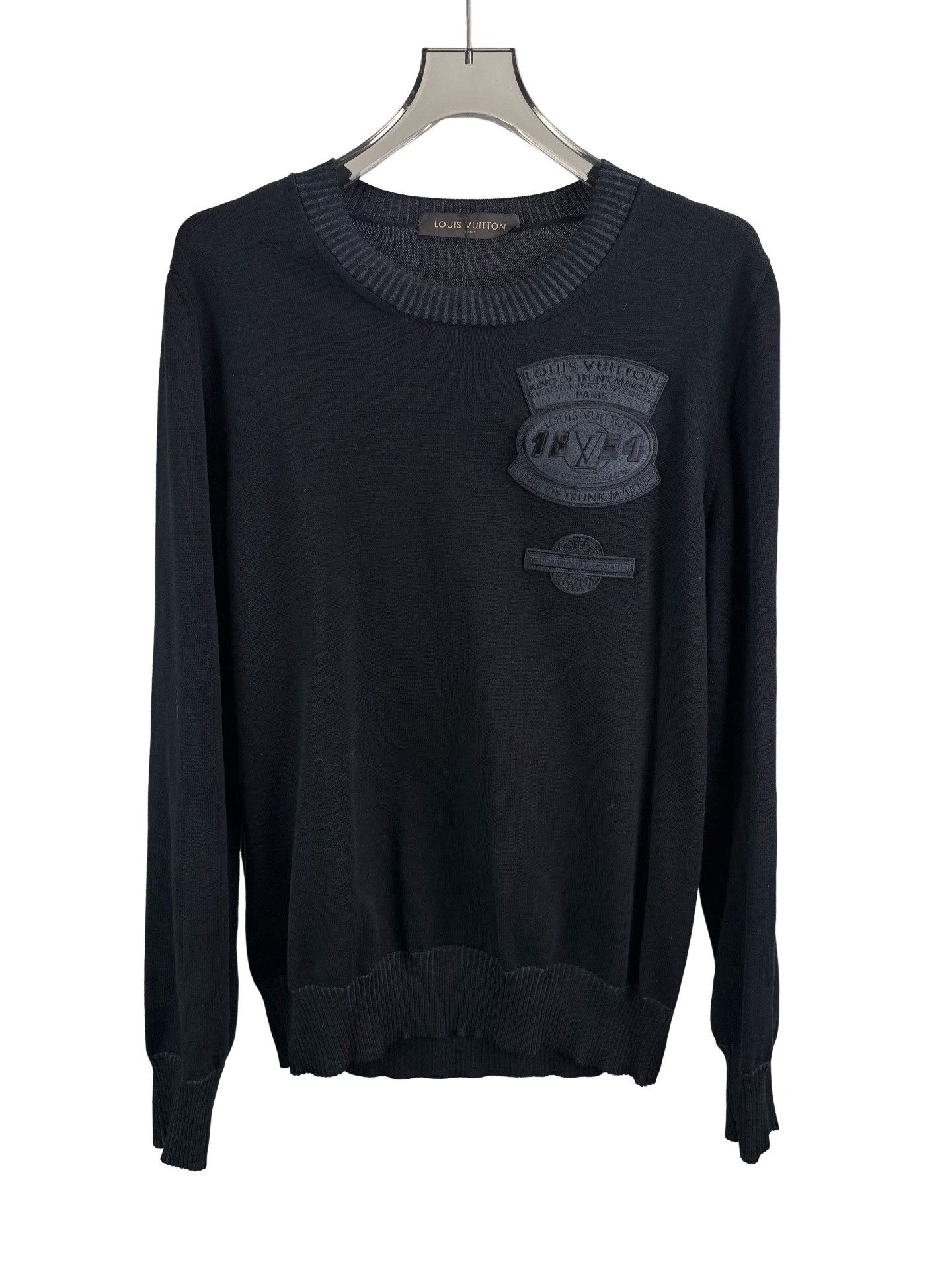 Louis Vuitton Louis Vuitton Embroidered Logo Knit Sweater XXL Size US XXL / EU 58 / 5 - 1 Thumbnail