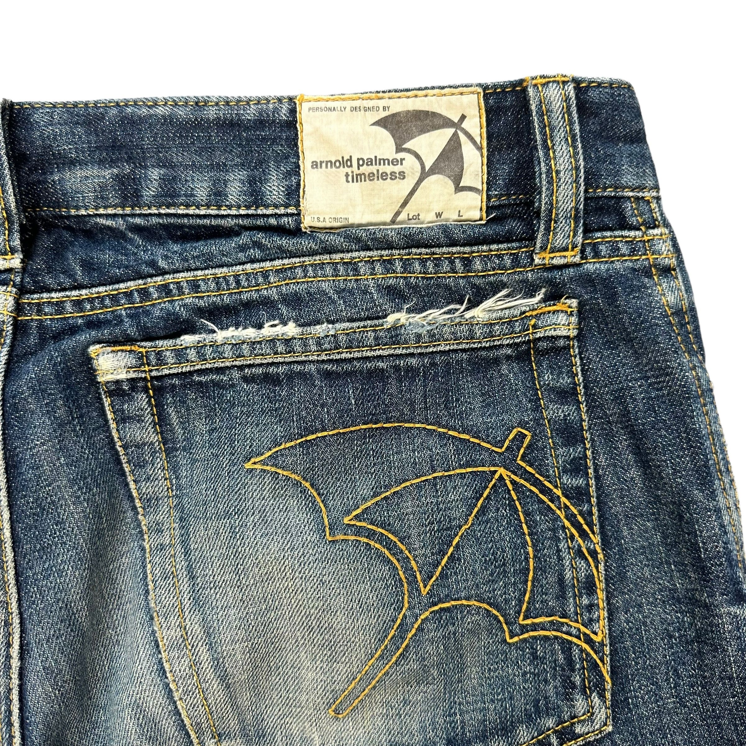 Japanese Brand ARNOLD PALMER TIMELESS FLY BOTTON DENIM PANT #8856-032 Size US 34 / EU 50 - 10 Thumbnail