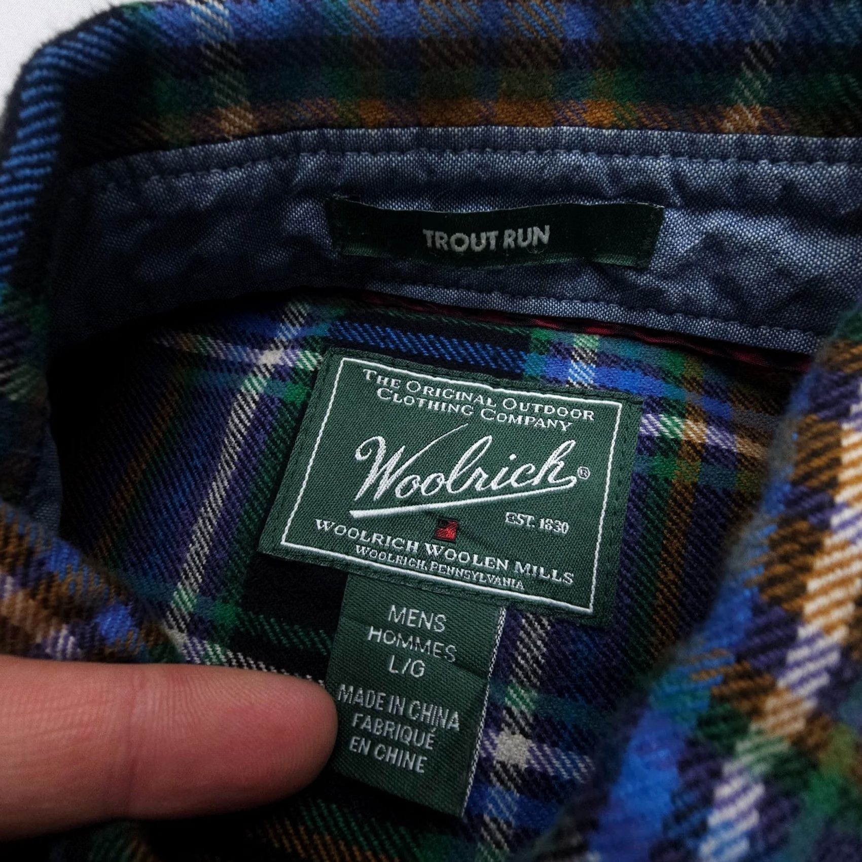 Vintage Woolrich Trout Run Shirt Mens L Plaid Flannel Button-Up Casual Outdoor Woolrich Trout Run Mens Large Flannel Shirt Plaid Button-Up Casual Outdoor Size US L / EU 52-54 / 3 - 3 Thumbnail