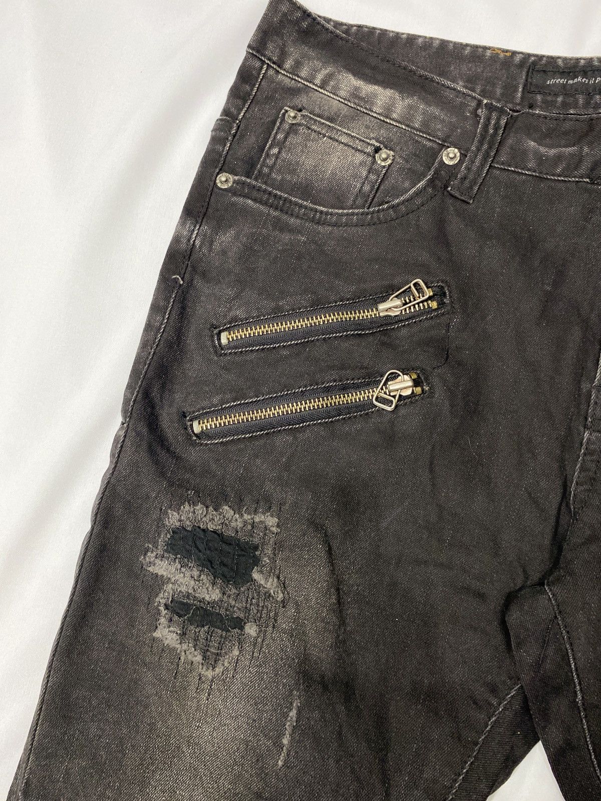 If Six Was Nine ILDF Bondage Jeans Obelisk Street Punk Denim Size US 32 / EU 48 - 4 Thumbnail