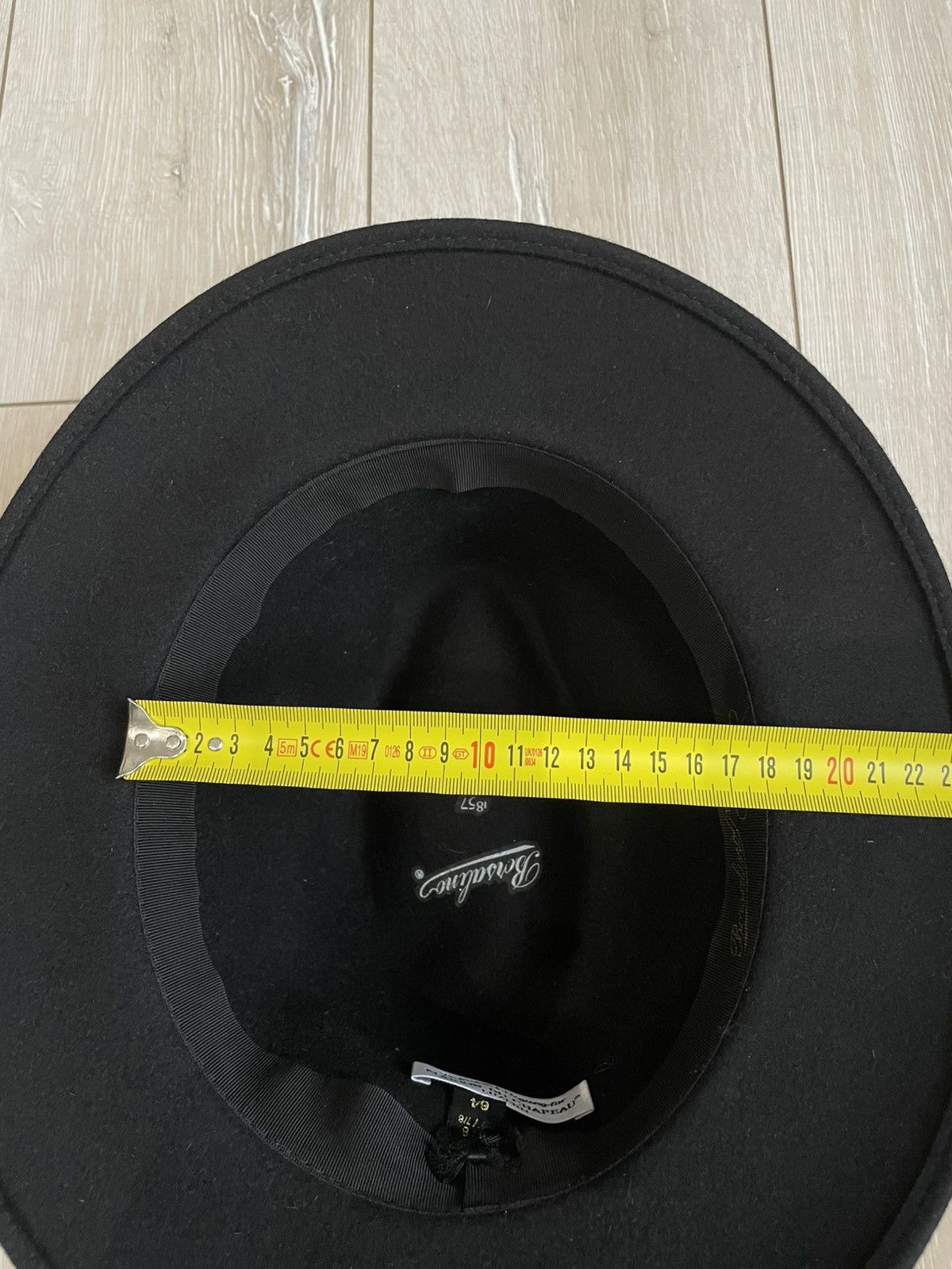 Borsalino Borsalino Alessandria 1857 Black Hat Size US8 UK 7 7/8 Size ONE SIZE - 13 Thumbnail