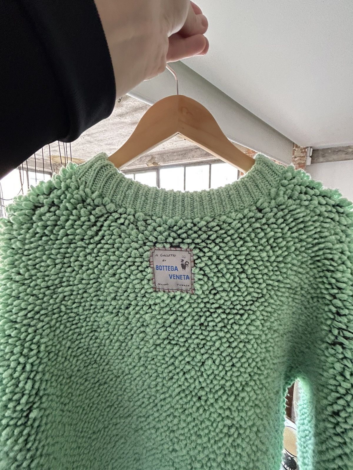 Bottega Veneta Bottega Veneta Il Galletto Rooster Wool Sweater Green Size M Size US M / EU 48-50 / 2 - 2 Thumbnail