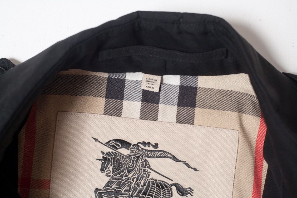 Burberry Burberry Sandringham Short Black Trench Coat Nova Check Size M / US 6-8 / IT 42-44 - 6 Thumbnail