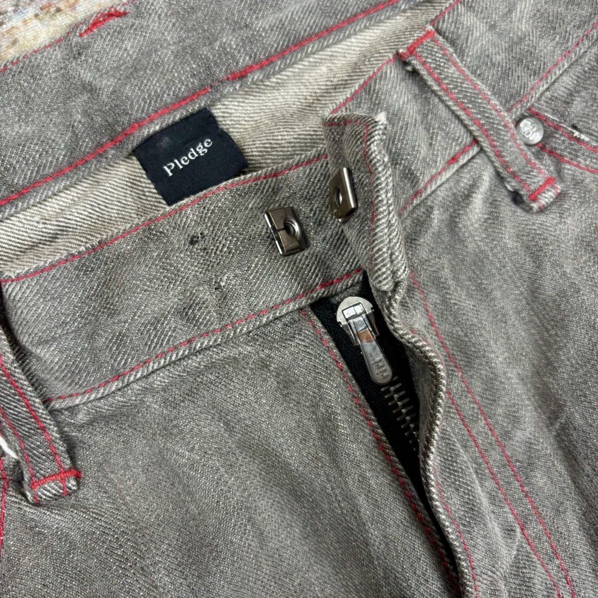 Ekam 2000s Pledge - Hedi Slimane Style Extra Long Pants Size US 29 - 7 Thumbnail