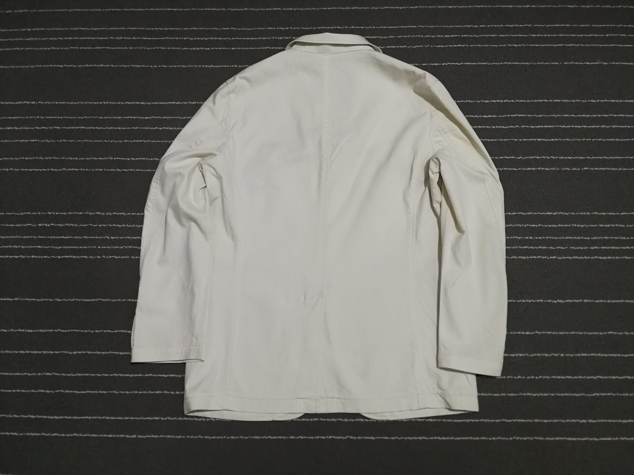 Japanese Brand Crocodile blazer cotton cream M 1775 Size 38S - 2 Thumbnail