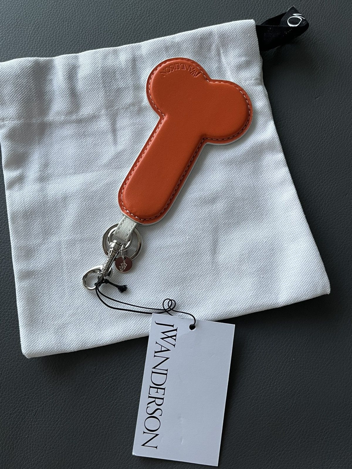 JW Anderson × Loewe Rare Limited BrandNew J W Anderson 🍆 Leather Key Chain Charm Size ONE SIZE - 11 Thumbnail