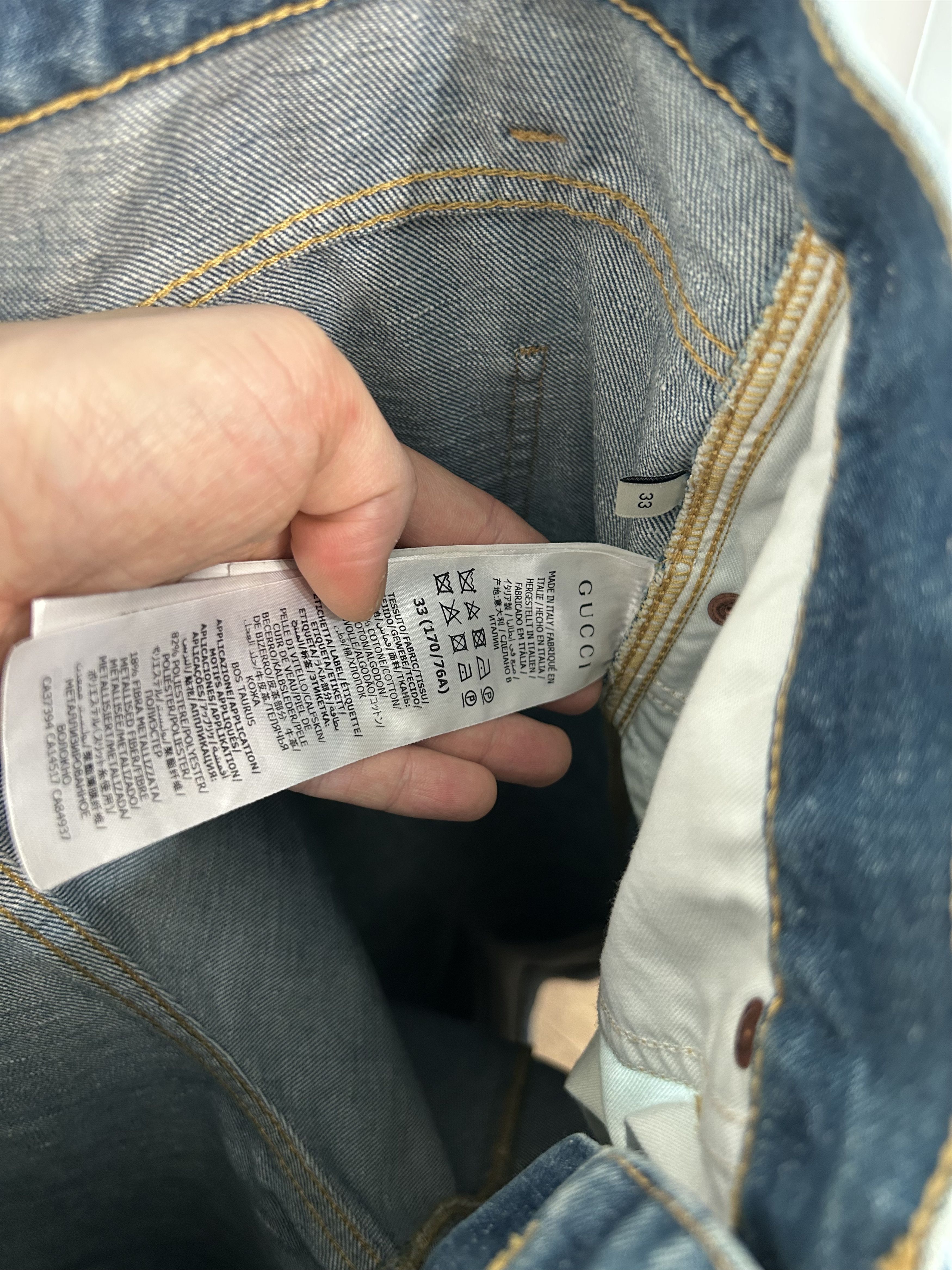 Gucci GUCCI Washed Flared Denim Size US 33 - 11 Thumbnail