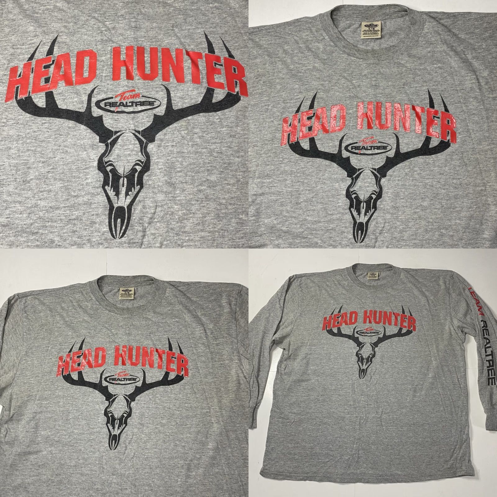 Realtree VINTAGE Realtree Xtra Long Sleeve T-Shirt Men Gray L Head Hunter Hunting Shirt 90s 2000s Mens Size US L / EU 52-54 / 3 - 9 Thumbnail