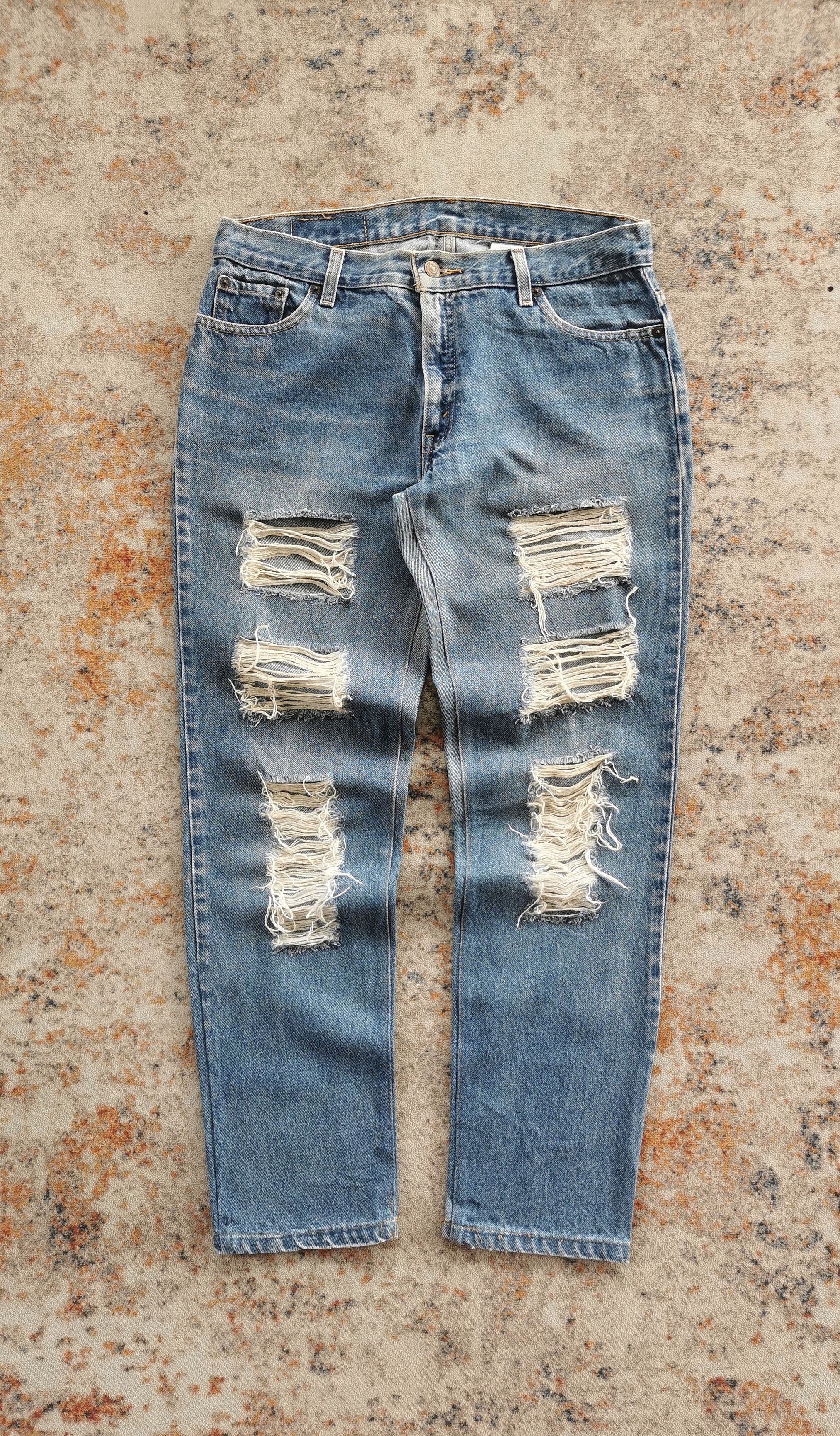 Levi's 90s vintage levis orange tab distressed jeans size 32'x29.5' Size 32" / US 10 / IT 46 - 1 Thumbnail
