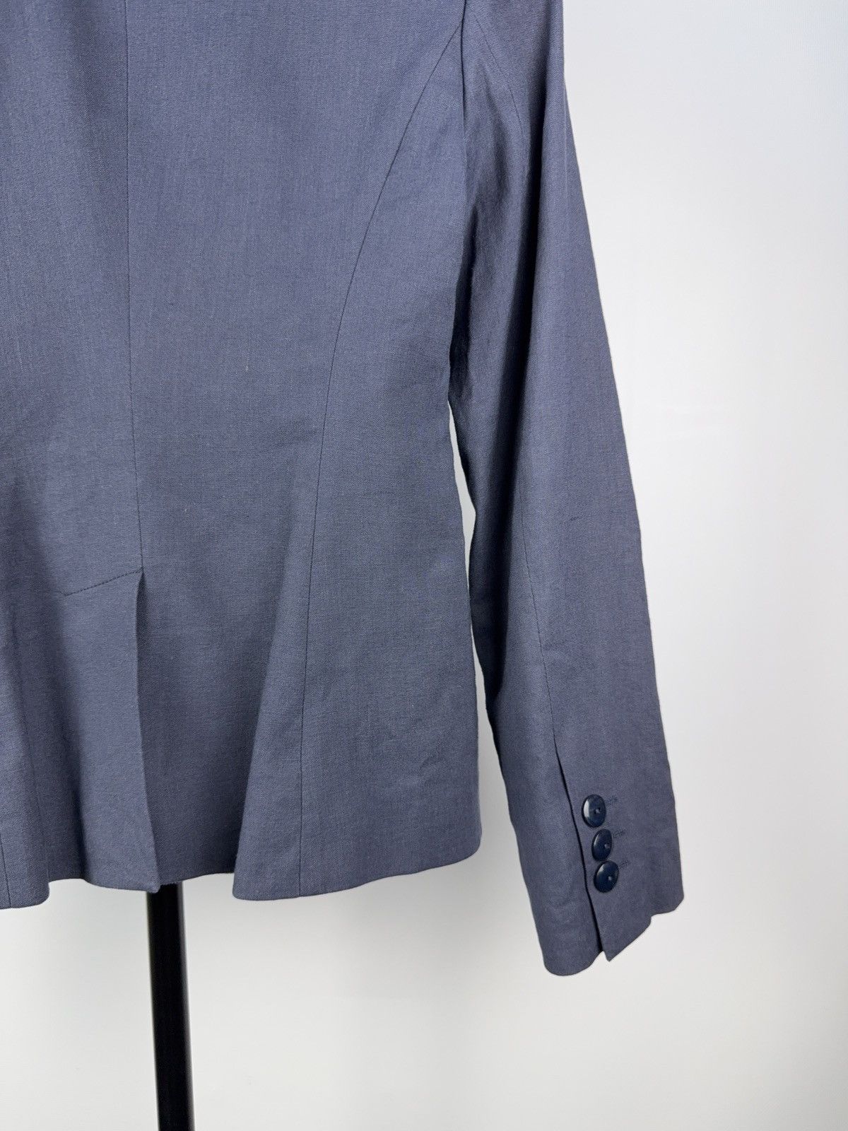 Emporio Armani Vintage Luxury 00s Emporio Armani Blue Blazer Retro 38 size Size S / US 4 / IT 40 - 16 Thumbnail