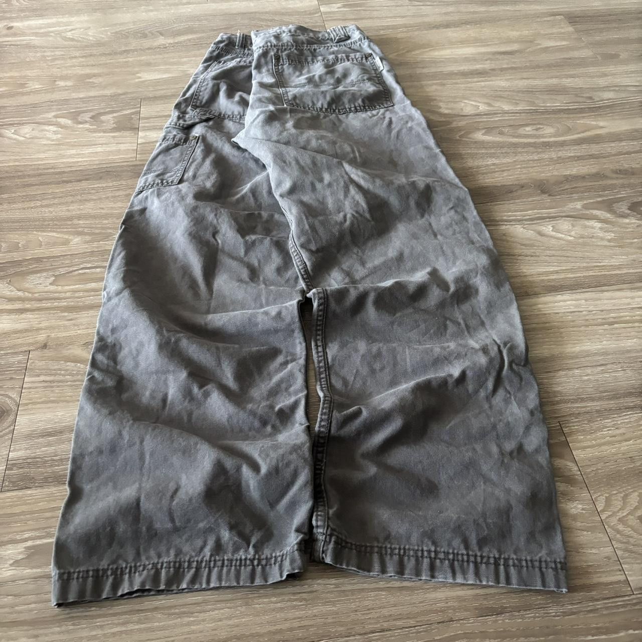 Vintage Crazy Vintage Y2K/2000s Grunge Faded Grey Workwear Skater Carpenter Pants! 34x32 Size US 34 / EU 50 - 4 Thumbnail